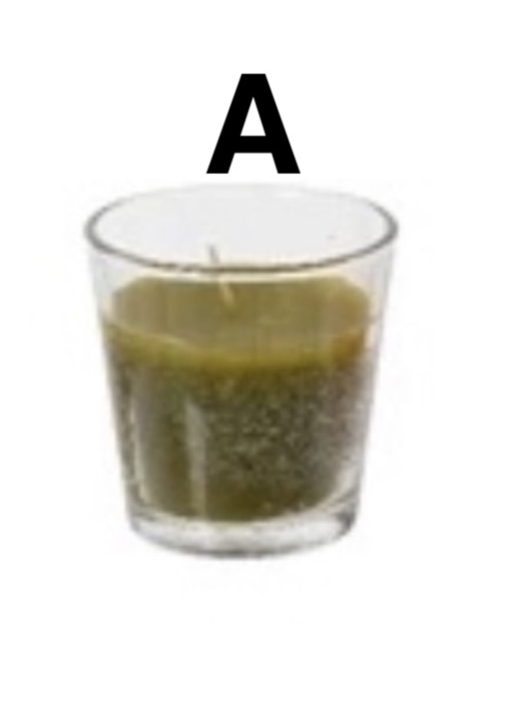 Decoris Citronella Candle In Glass Jar 15 Hours (3 assorted colours - price is for one)