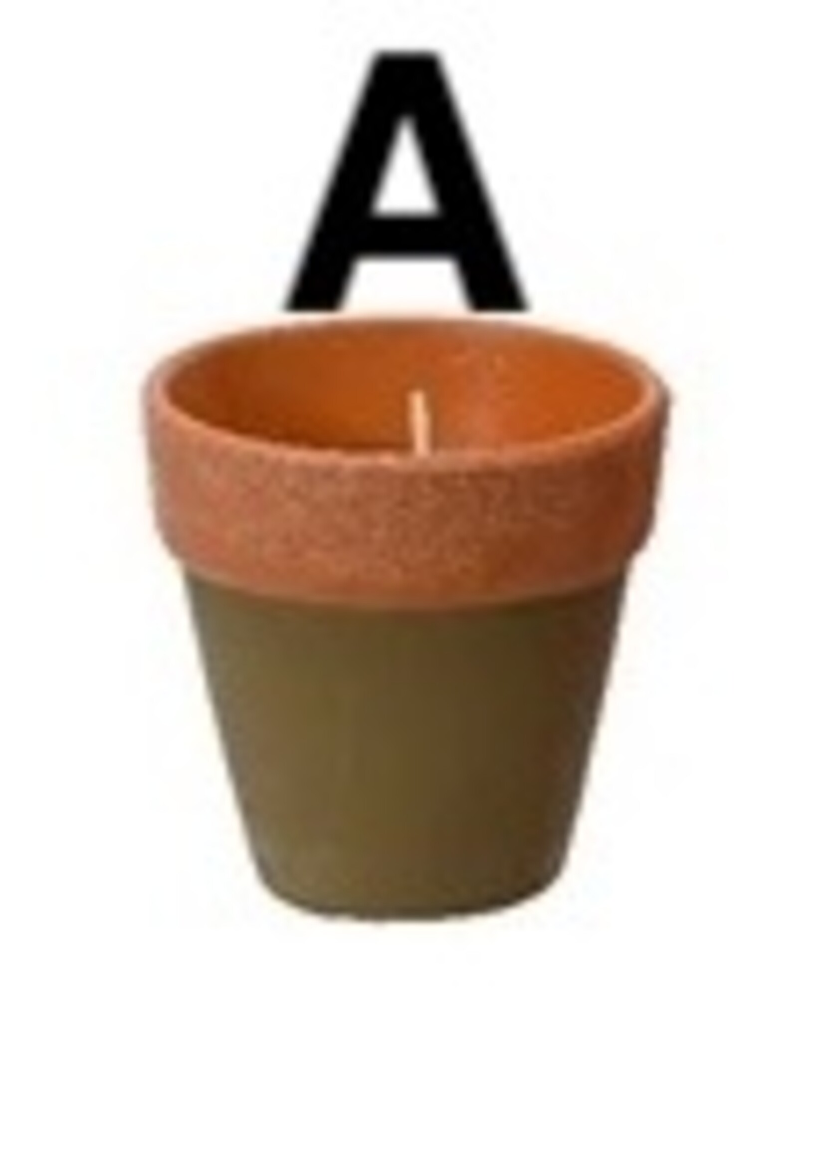 Decoris Citronella Candle In a Plant Pot 12 Hours  (3 Assorted Colours - Price per Pot)