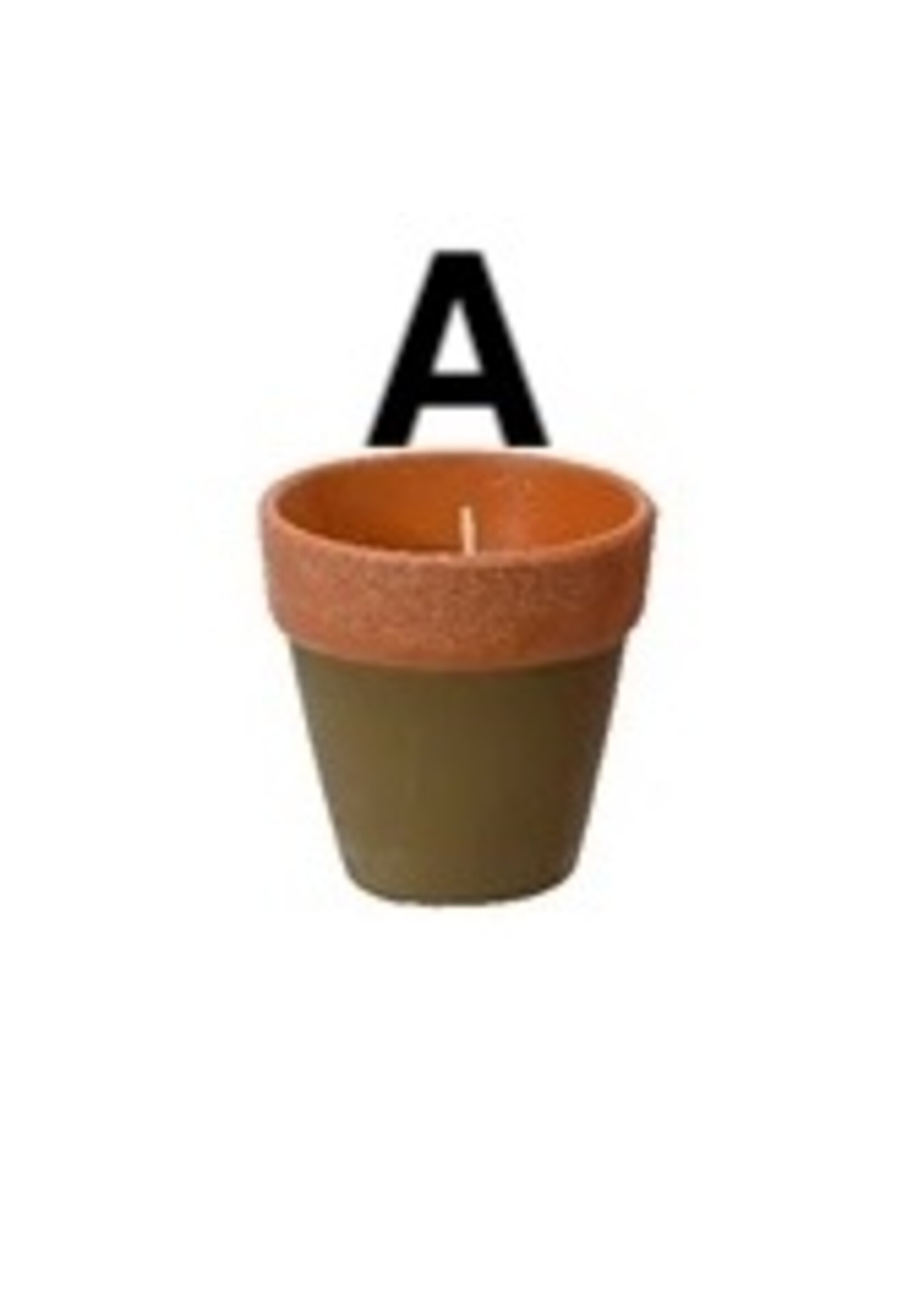 Decoris Citronella Candle In a Plant Pot 12 Hours  (3 Assorted Colours - Price per Pot)