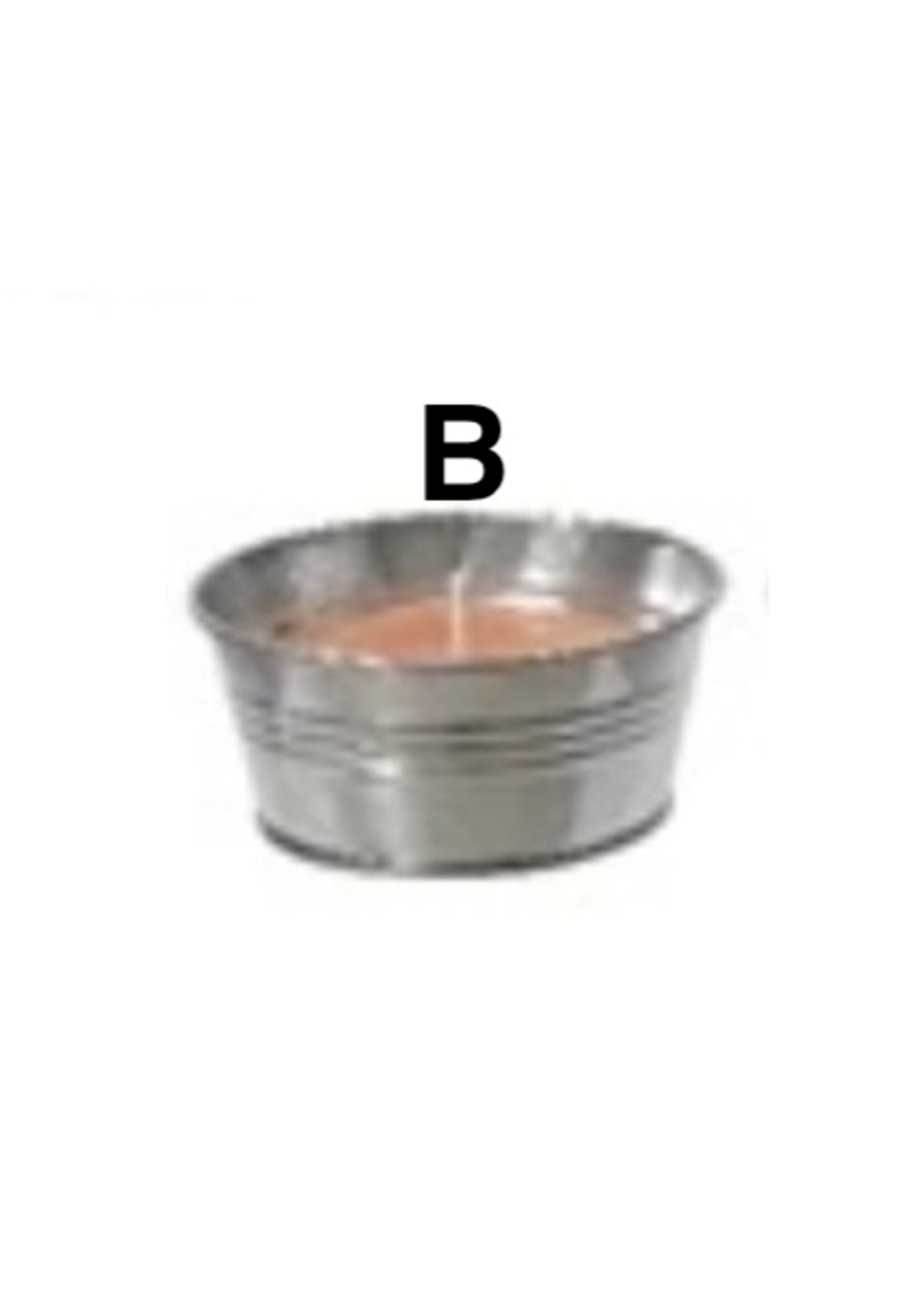 Decoris Citronella Candle Tin 15 Hours  (4 assorted colours - price is for one)