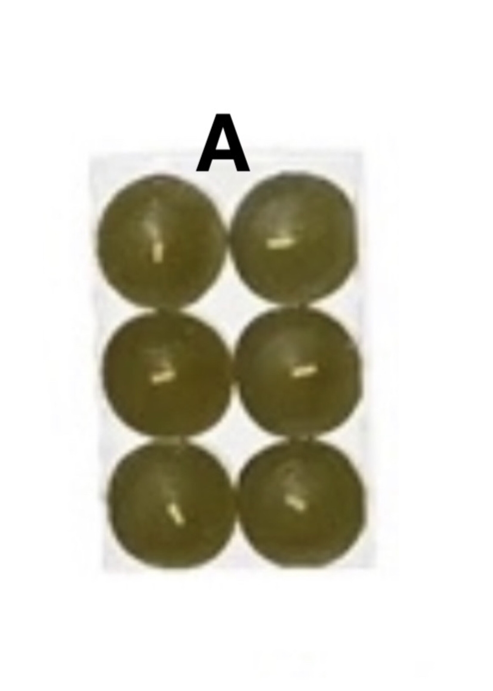 Decoris Citronella Tee Lights 6 x 3 Hours (3 assorted colours - price is for one pack).