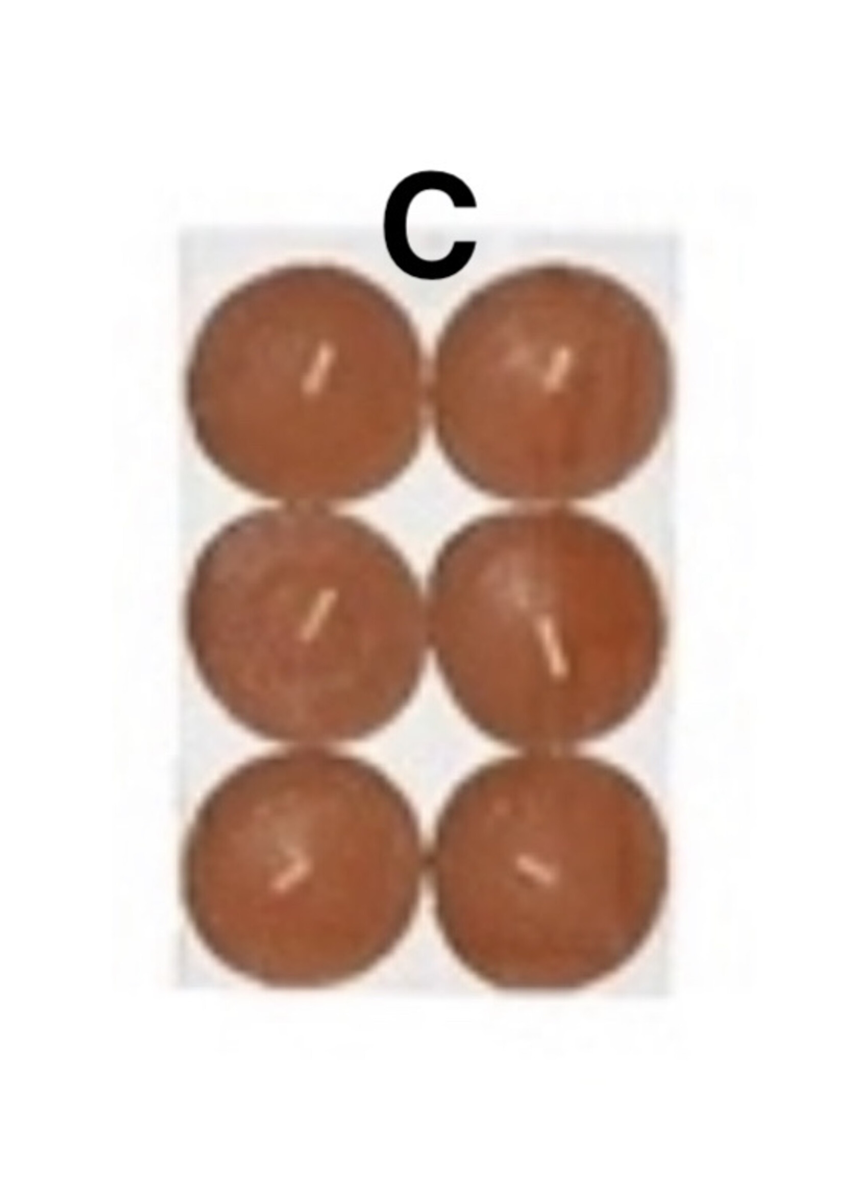 Decoris Citronella Tee Lights 6 x 3 Hours (3 assorted colours - price is for one pack).