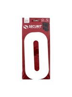 Securit White Self Adhesive Wheelie Bin Numbers Pack 2 No 0