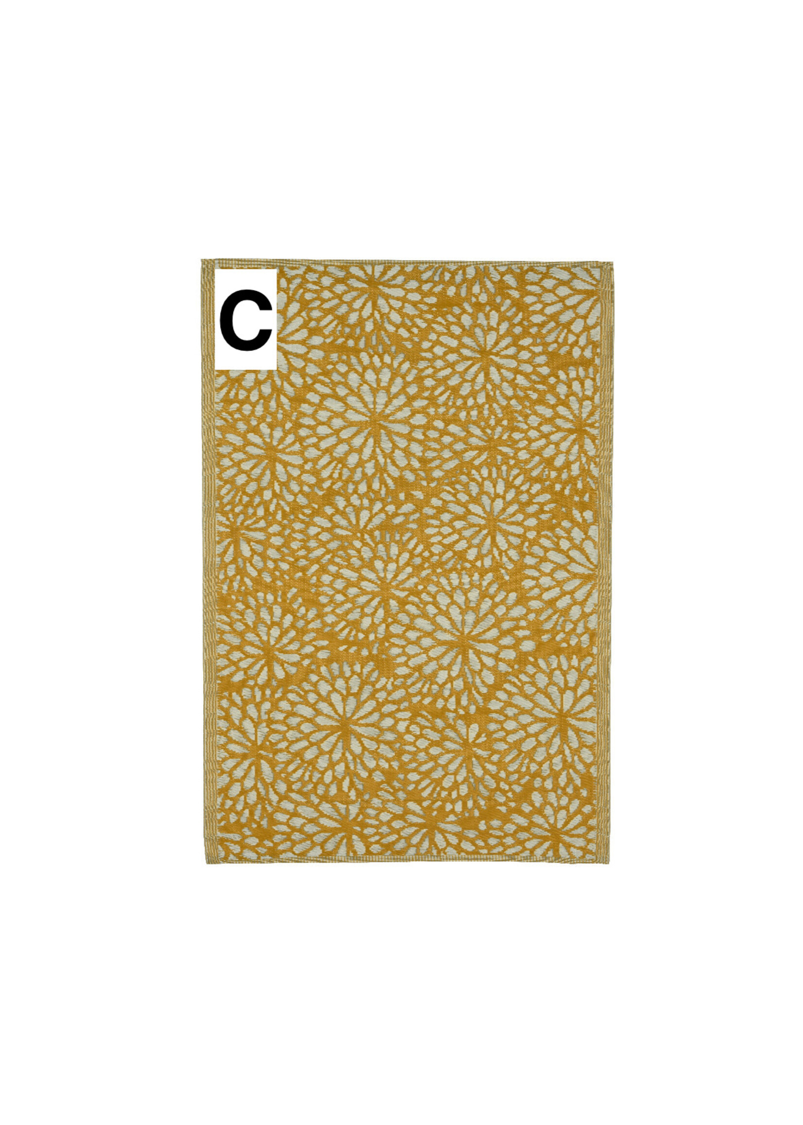 Decoris Outdoor Rug - Floral, Yellow, red or green 180 x 120cm