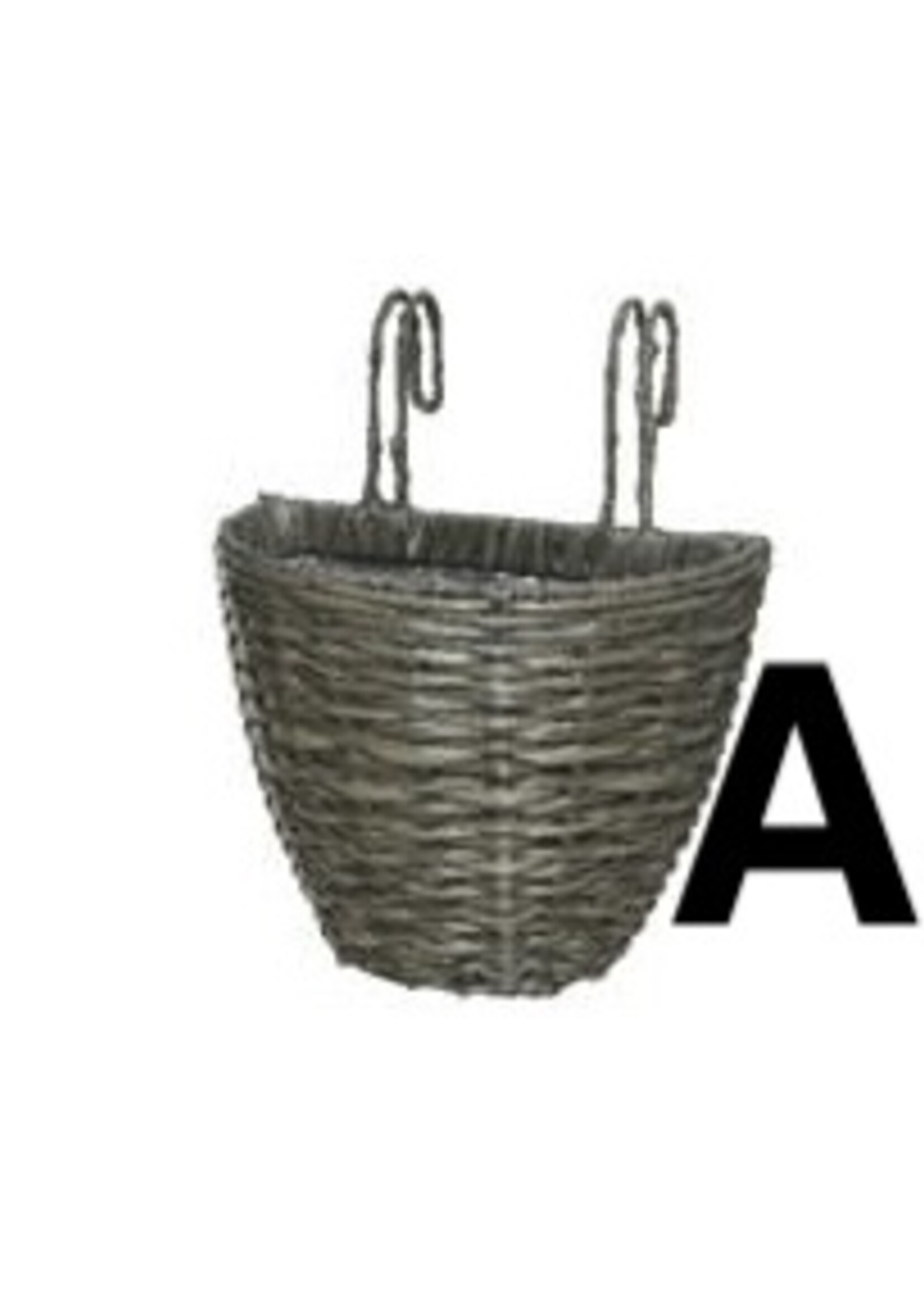 Decoris Small Balcony Outdoor Rattan Hanging Planter