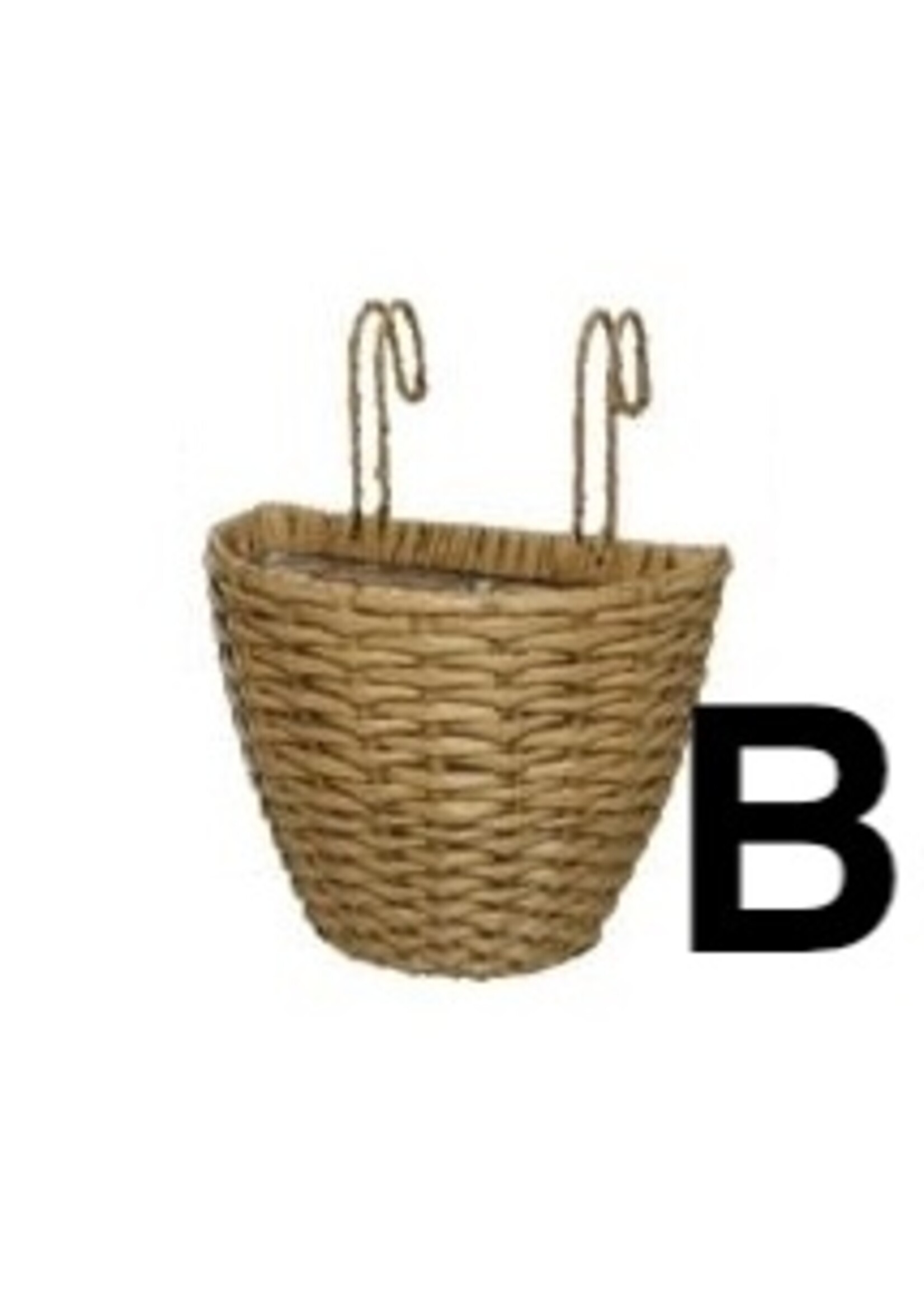 Decoris Small Balcony Outdoor Rattan Hanging Planter