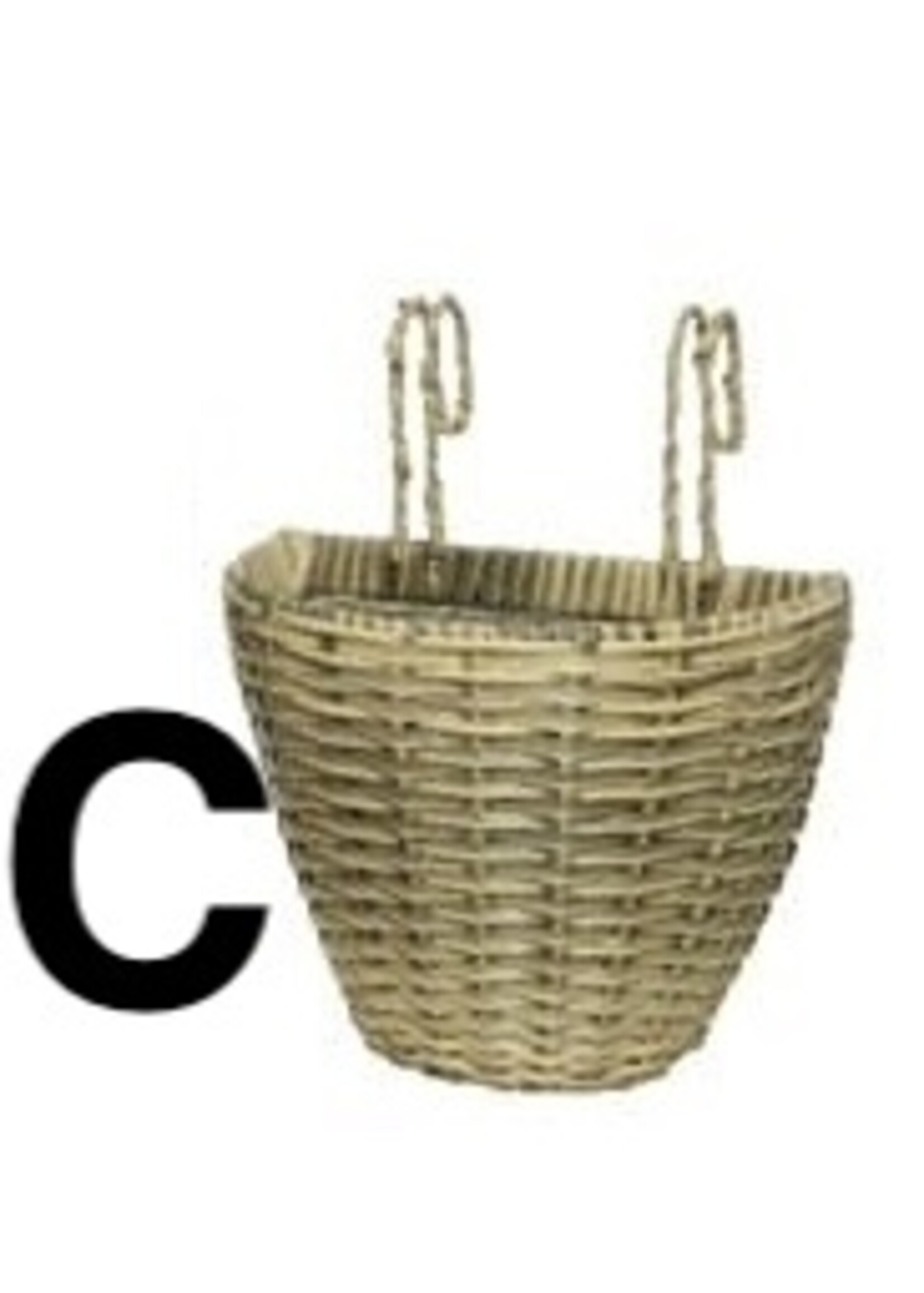 Decoris Small Balcony Outdoor Rattan Hanging Planter