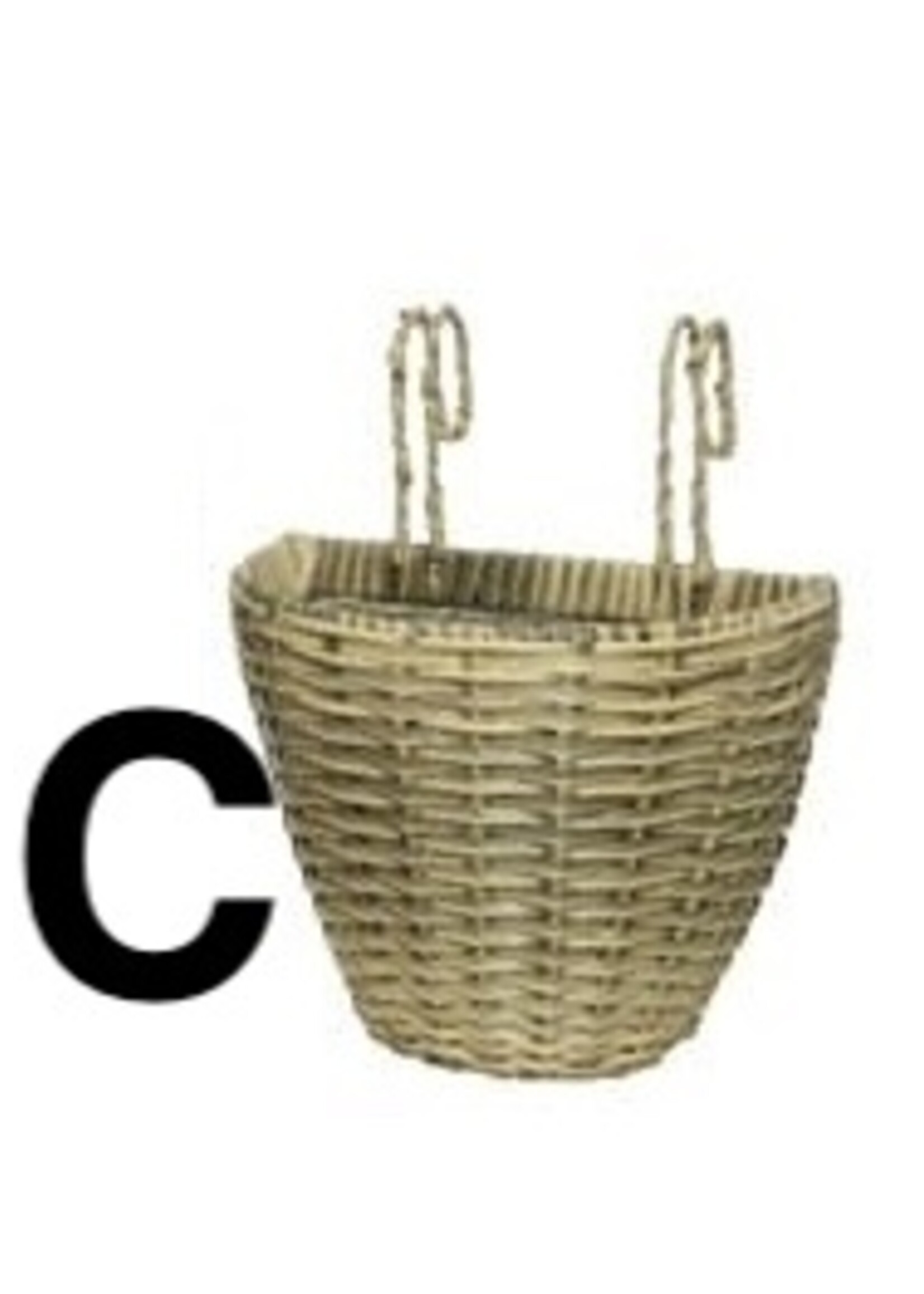 Decoris Small Balcony Outdoor Rattan Hanging Planter