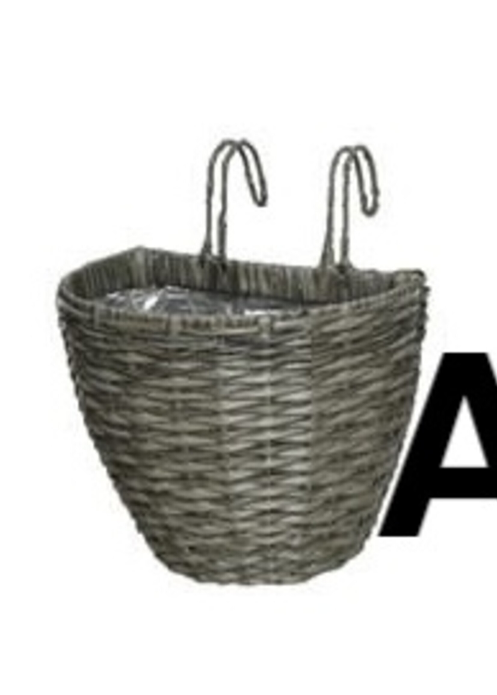 Decoris Large Balcony Outdoor Rattan Hanging Planter