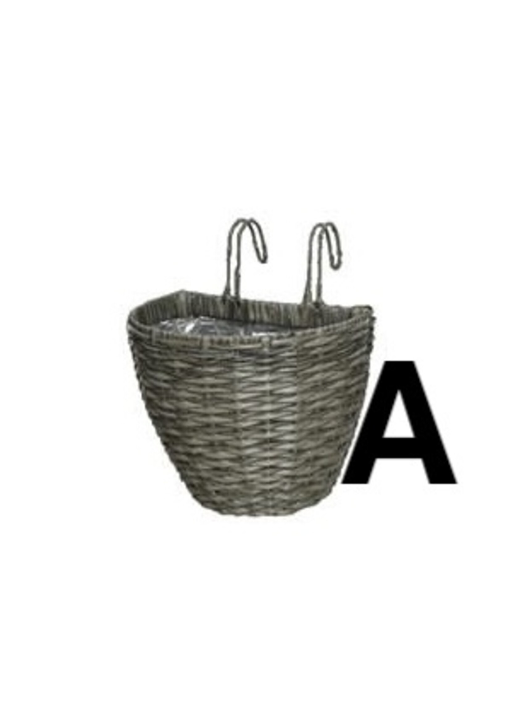 Decoris Large Balcony Outdoor Rattan Hanging Planter