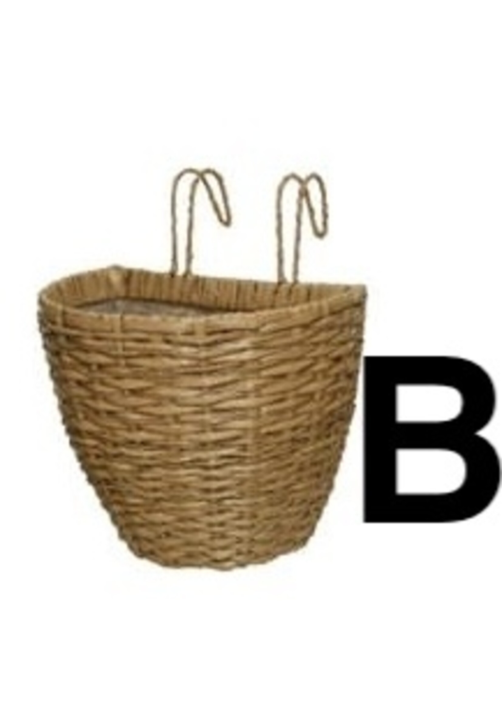 Decoris Large Balcony Outdoor Rattan Hanging Planter