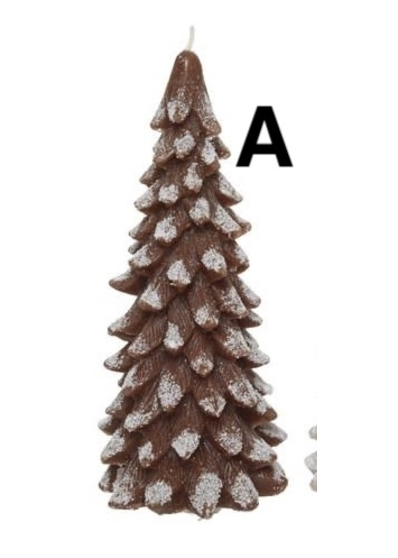 Decoris Tree Wax Candles - Cream, Brown, Light Brown  (price is for one)