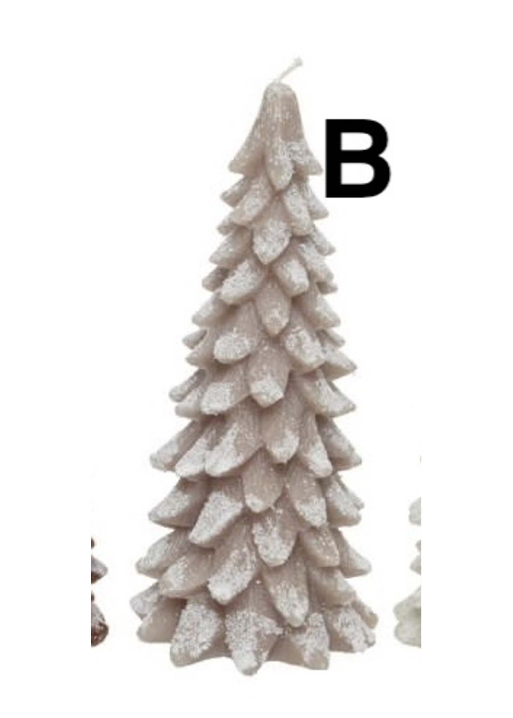 Decoris Tree Wax Candles - Cream, Brown, Light Brown  (price is for one)