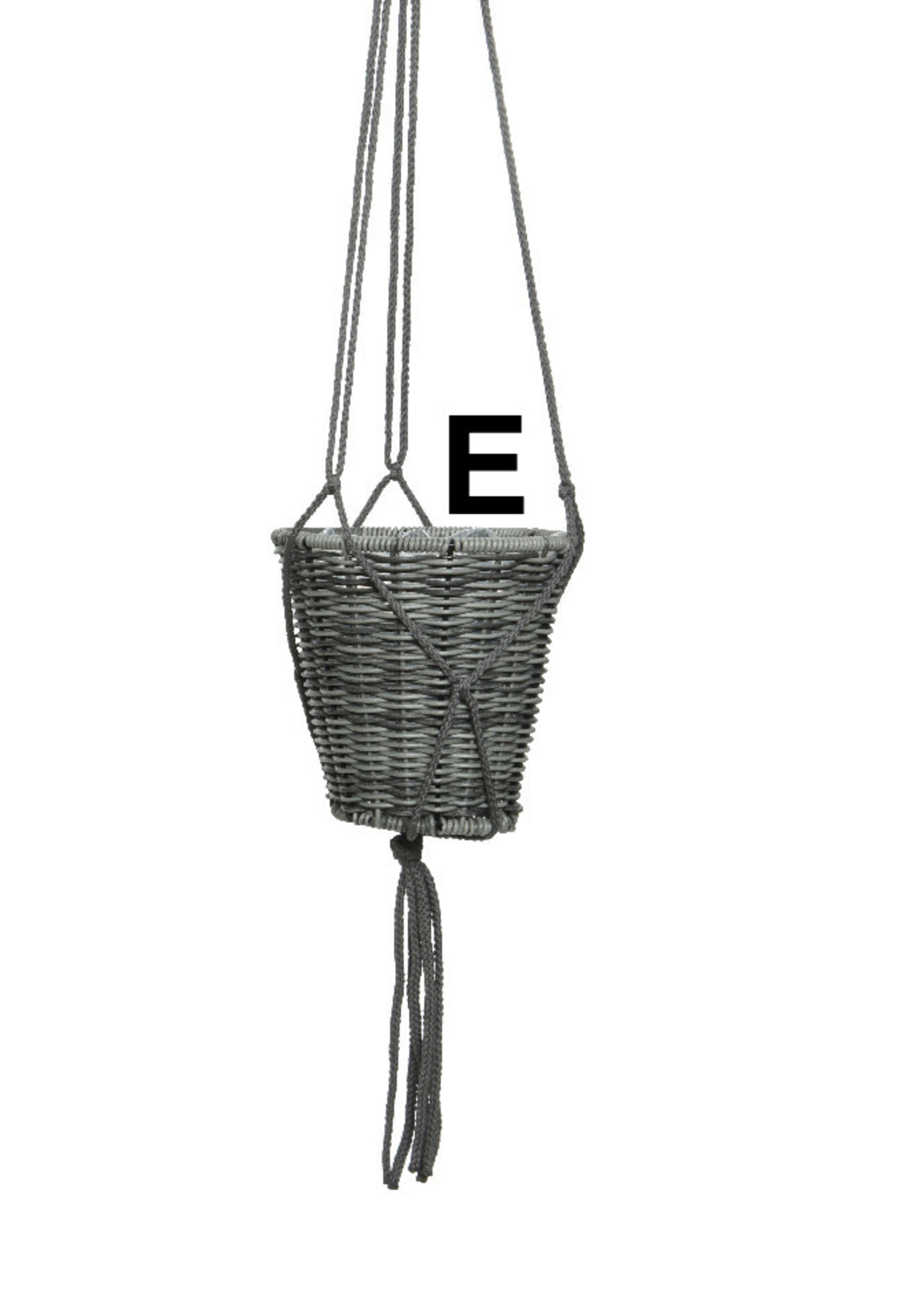 Decoris Wicker Hanging Plant Basket  16 x 17cm