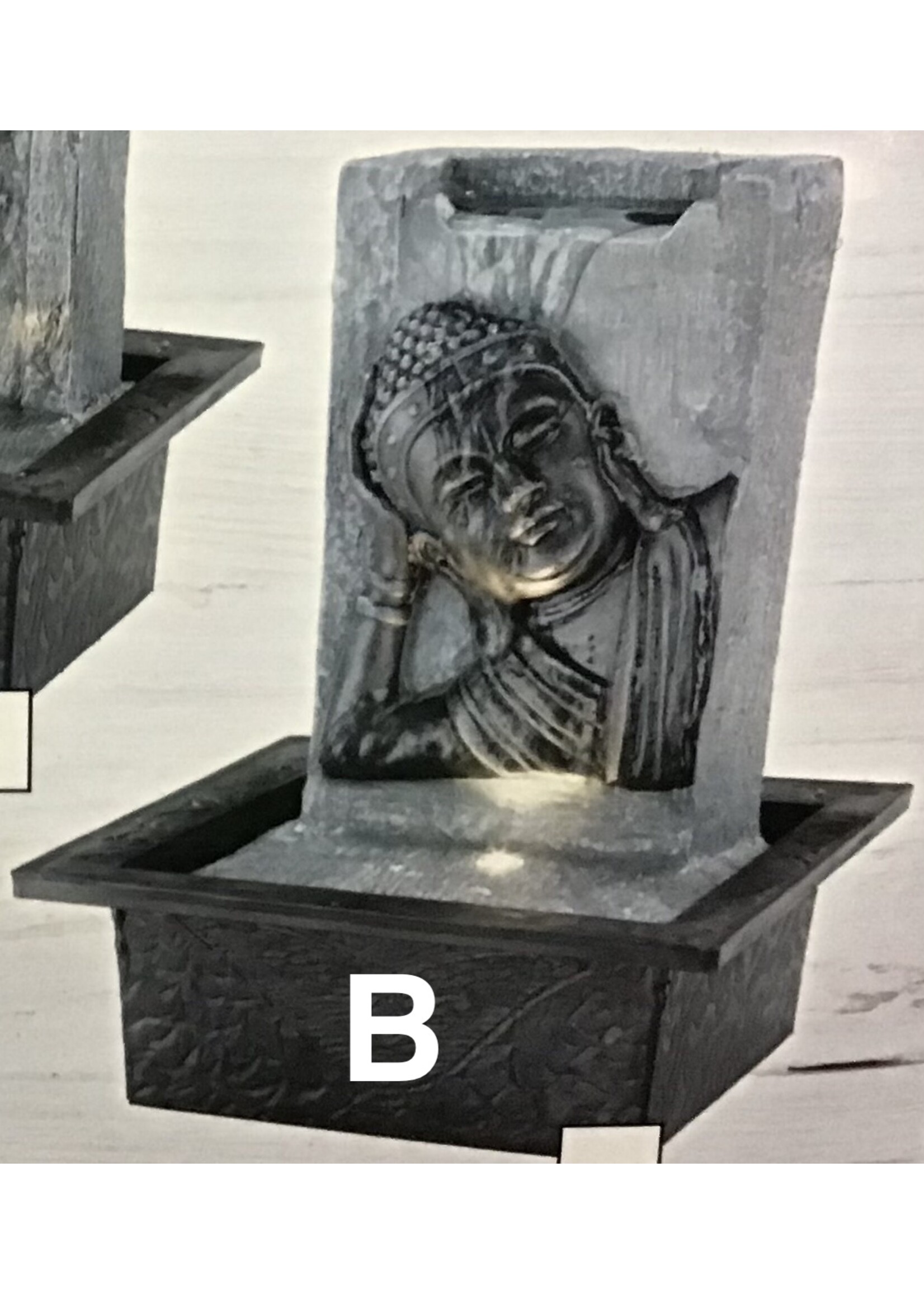 Kaemingk Buddha fountain 21 x 18 x 27cm 2 designs