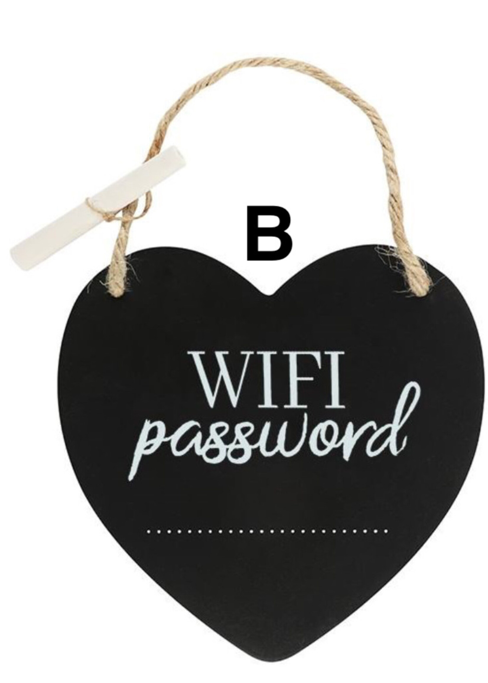 Jones Wifi Password Sign Chalkboard
