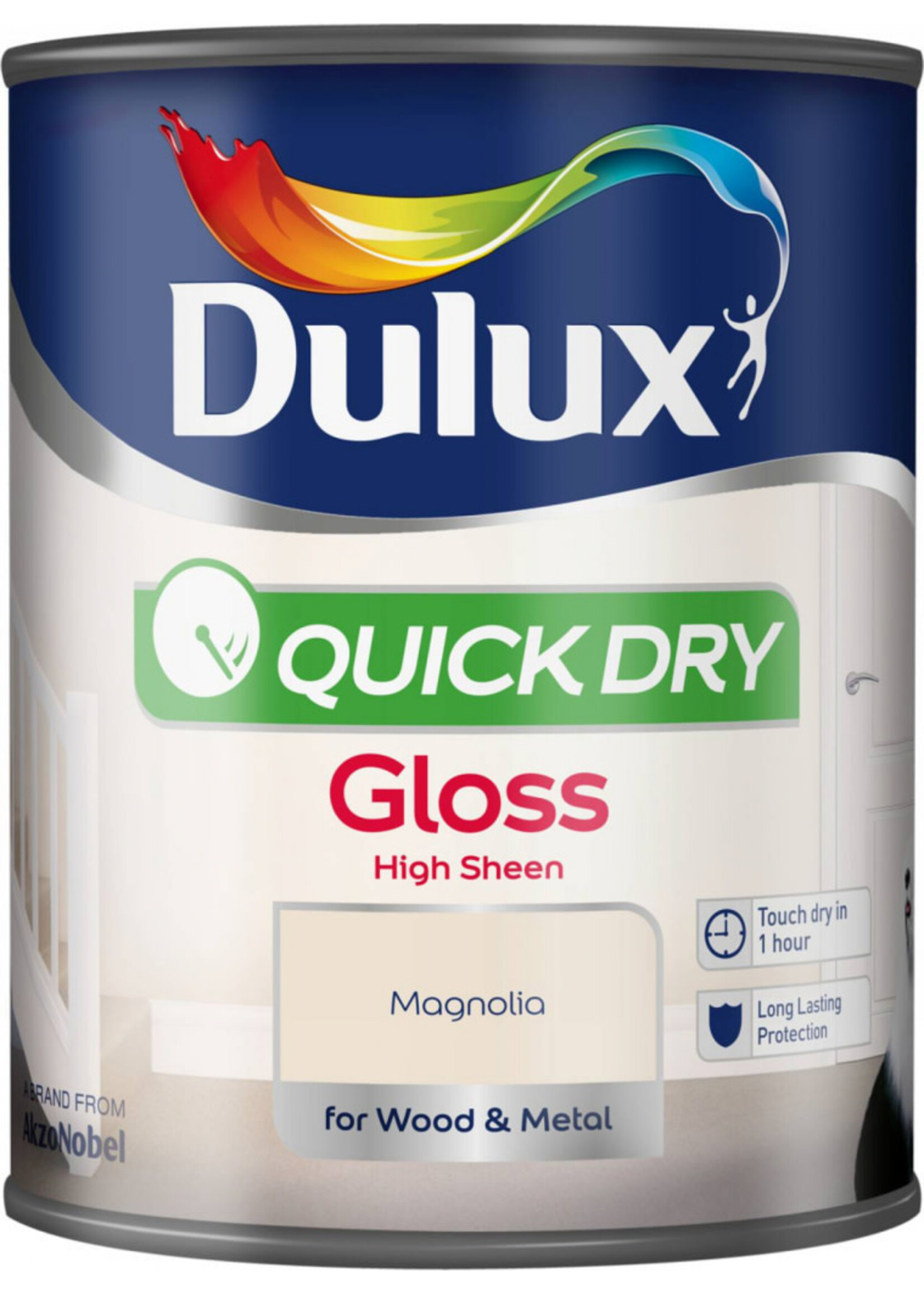Dulux (Akzo Nobel) Dulux Quick Dry Gloss 750ml Magnolia