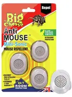 The Big Cheese (STV ) Anti Mouse Mini Sonic Repeller 3 Pack