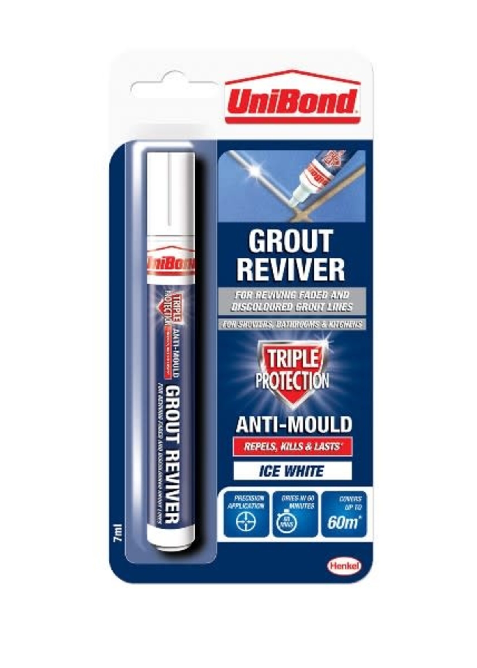 Unibond (henkel) Unibond Grout Reviver Pen 7ml