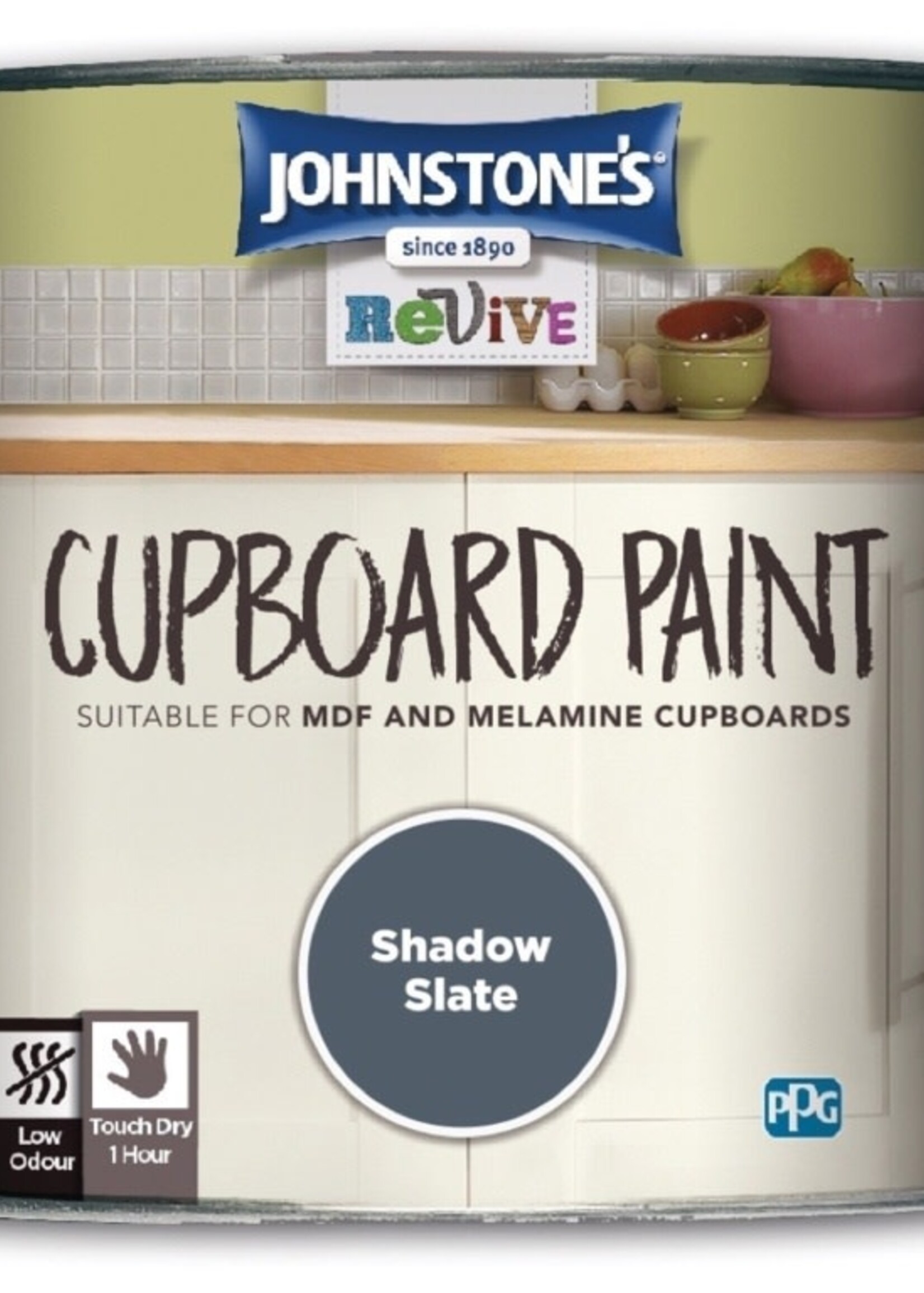 Johnstone's Cupboard Paint 750ml Shadow Slate