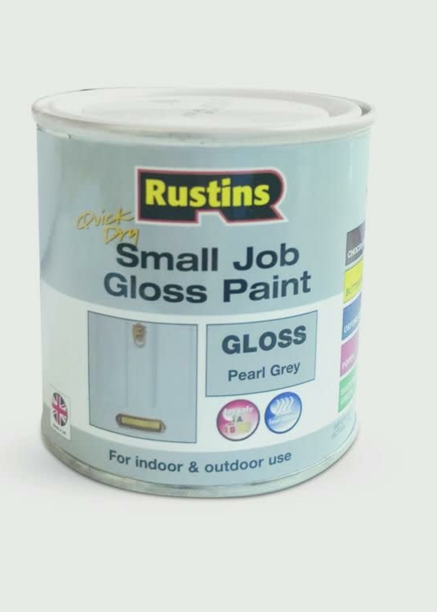 Rustins Small Job Gloss Paint 250ml Pearl Grey