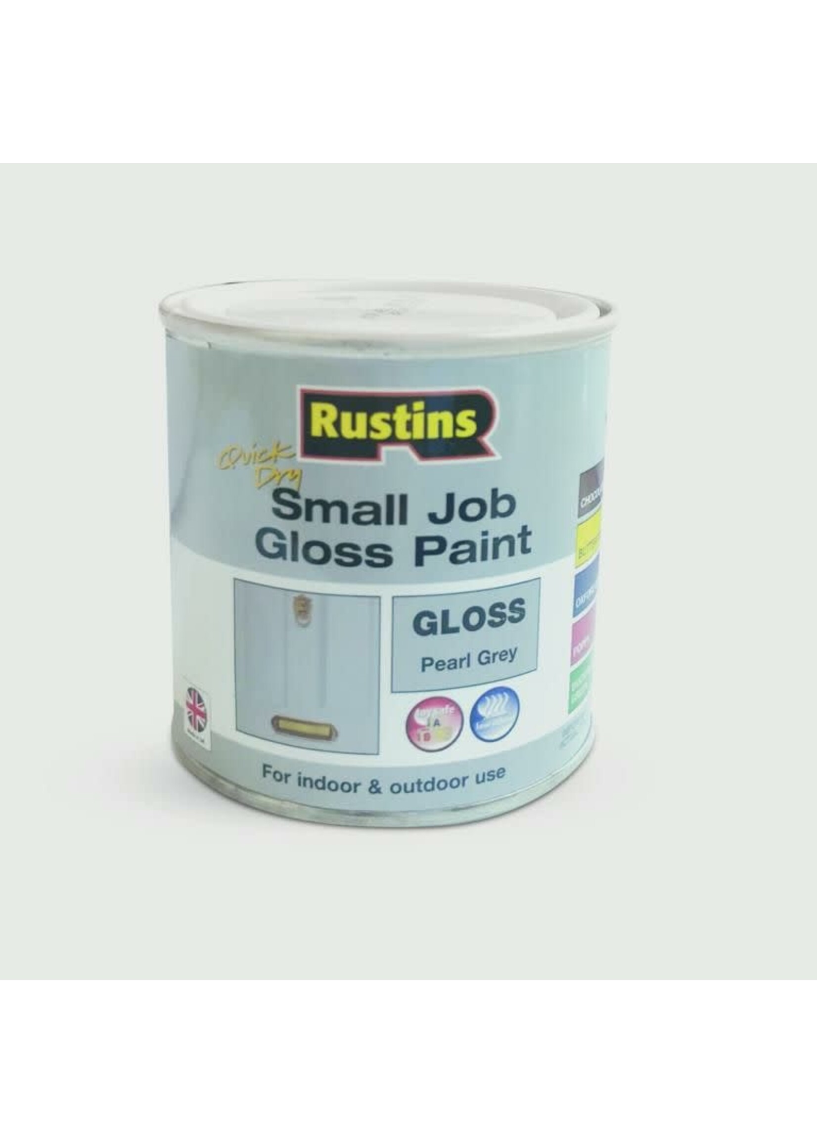 Rustins Small Job Gloss Paint 250ml Pearl Grey