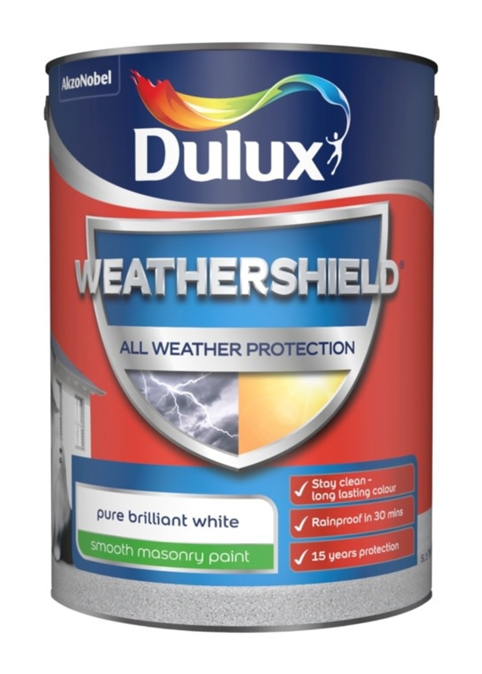 Dulux (Akzo Nobel) Dulux Weathershield masonry paint smooth white 5l