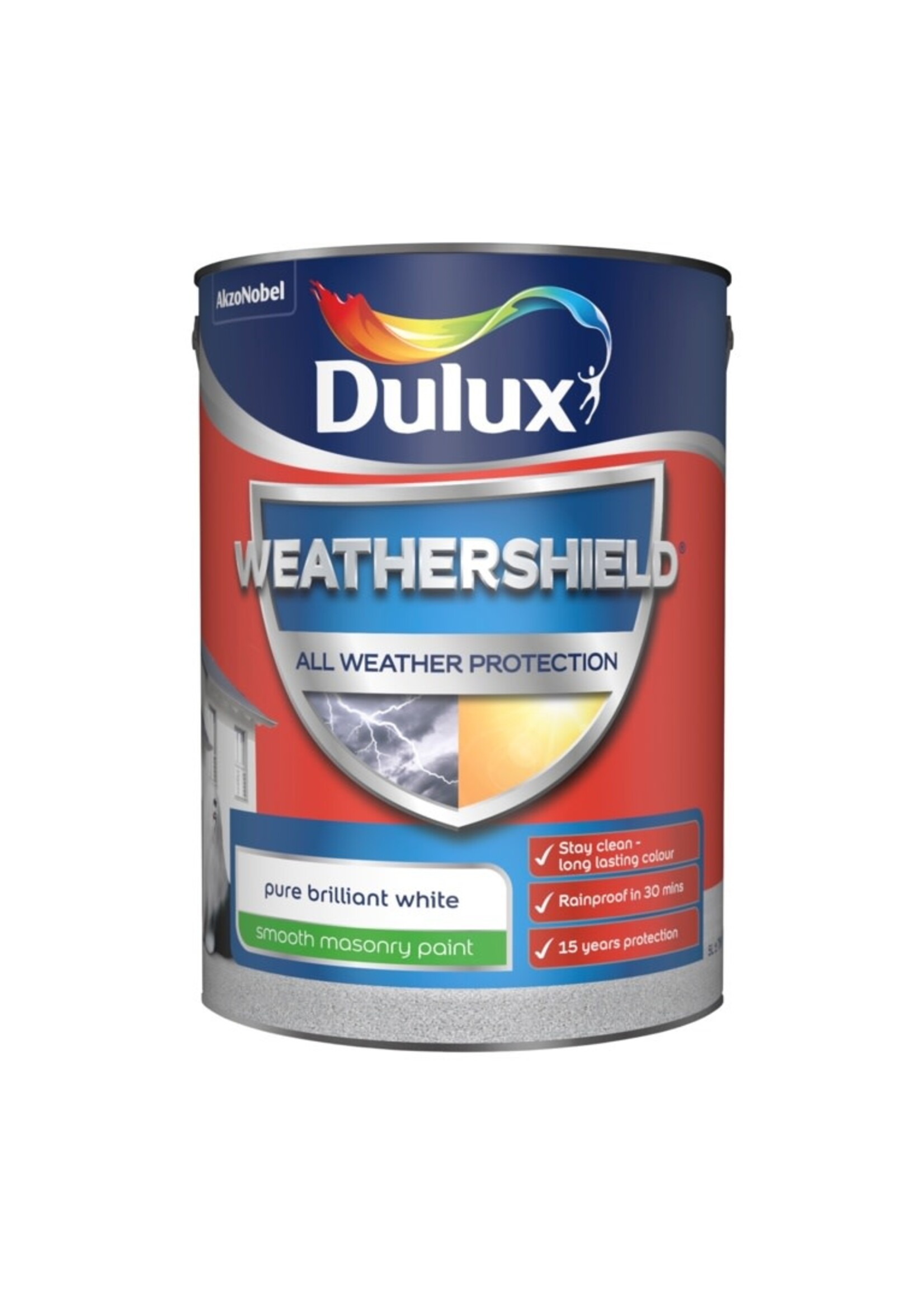 Dulux (Akzo Nobel) Dulux Weathershield masonry paint smooth white 5l
