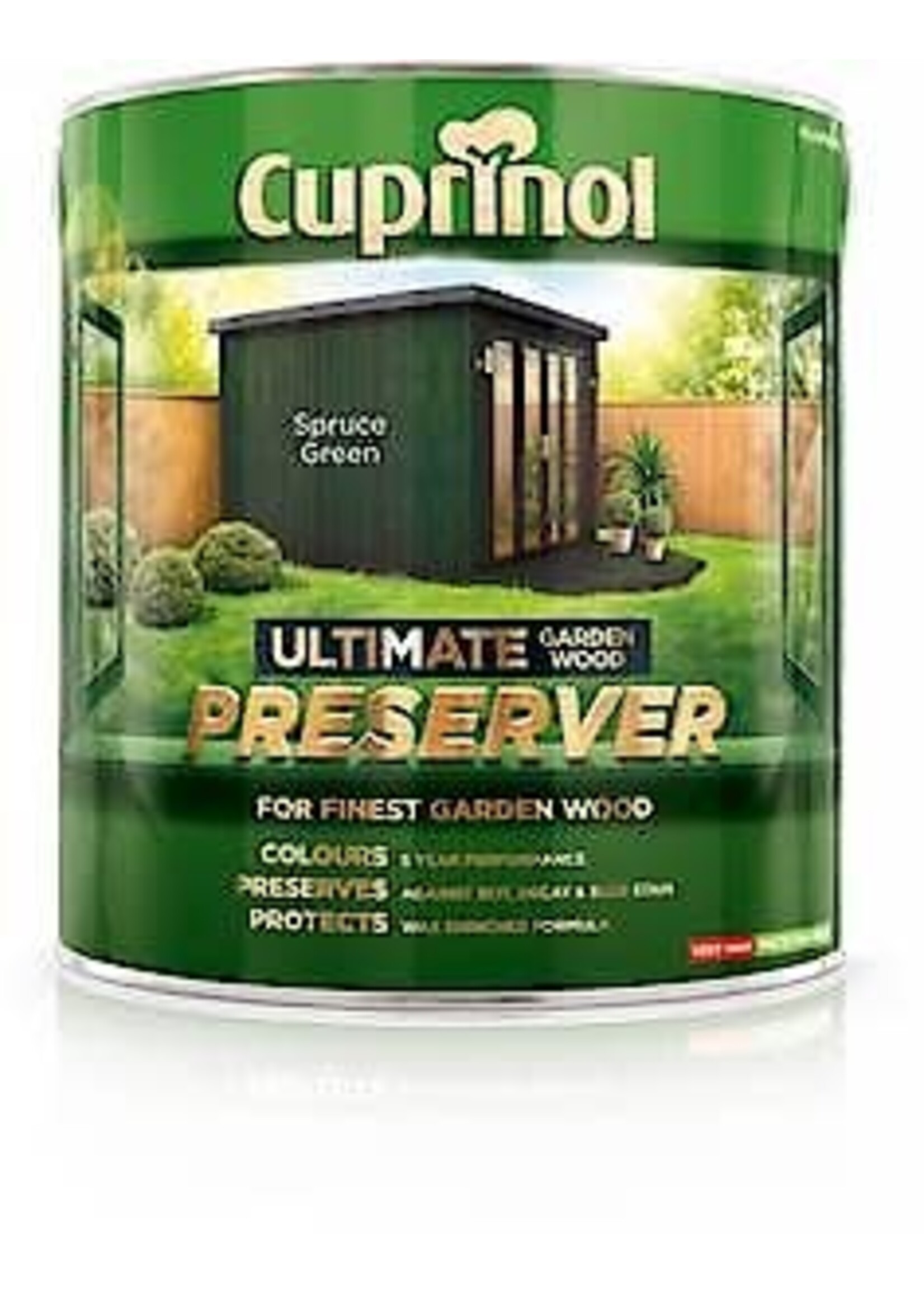 Cuprinol Ultimate Garden Wood Preserver 1L Spruce Green