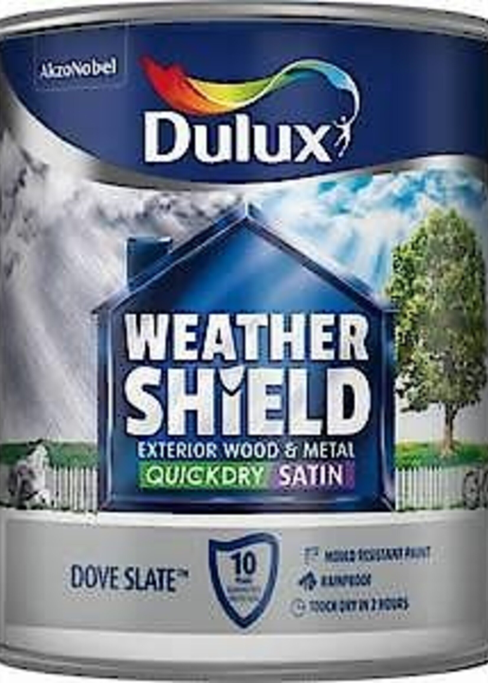 Dulux (Akzo Nobel) Dulux Weathershield Quick Dry Satin 750ml Celtic Cream