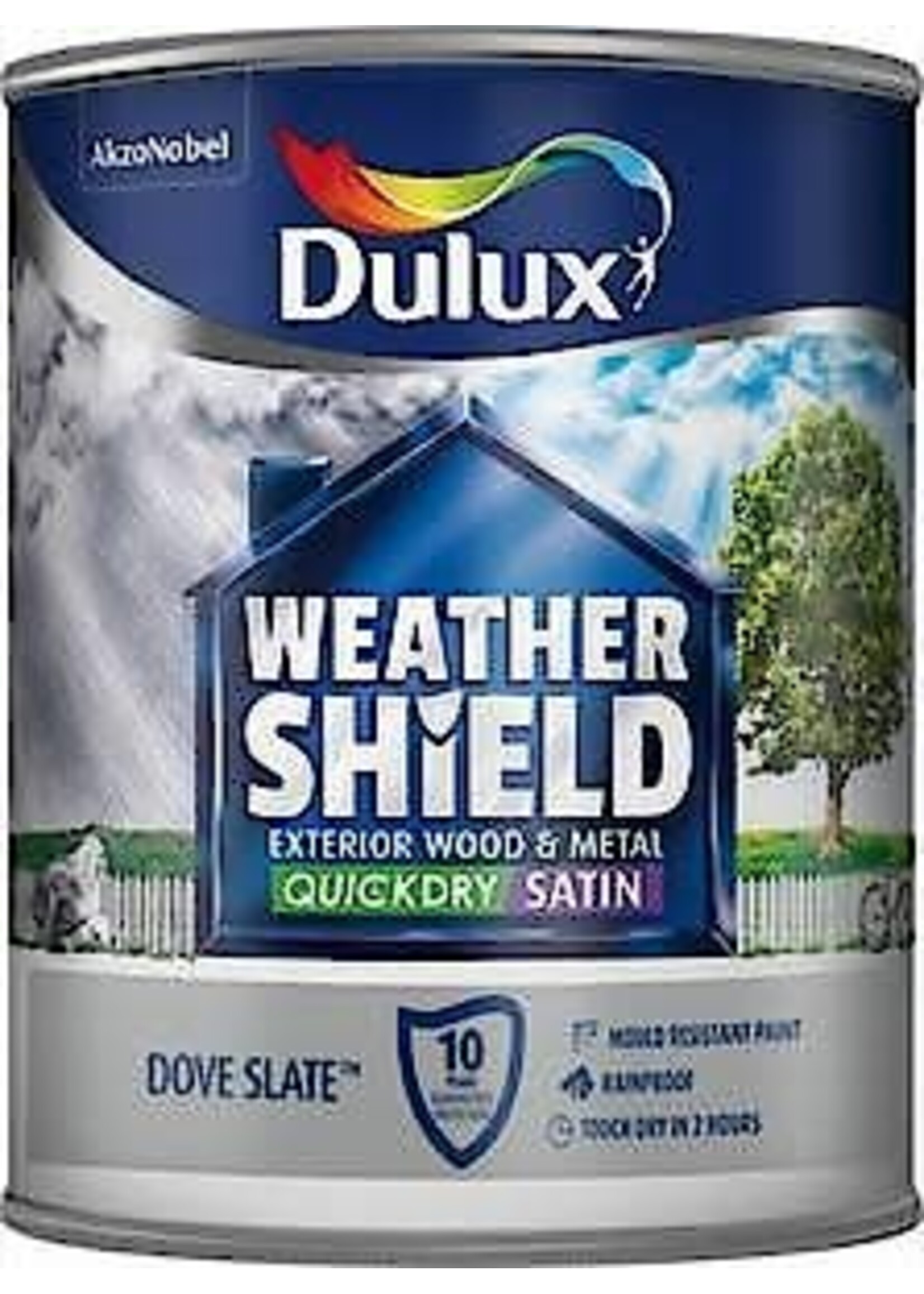 Dulux (Akzo Nobel) Dulux Weathershield Quick Dry Satin 750ml Celtic Cream
