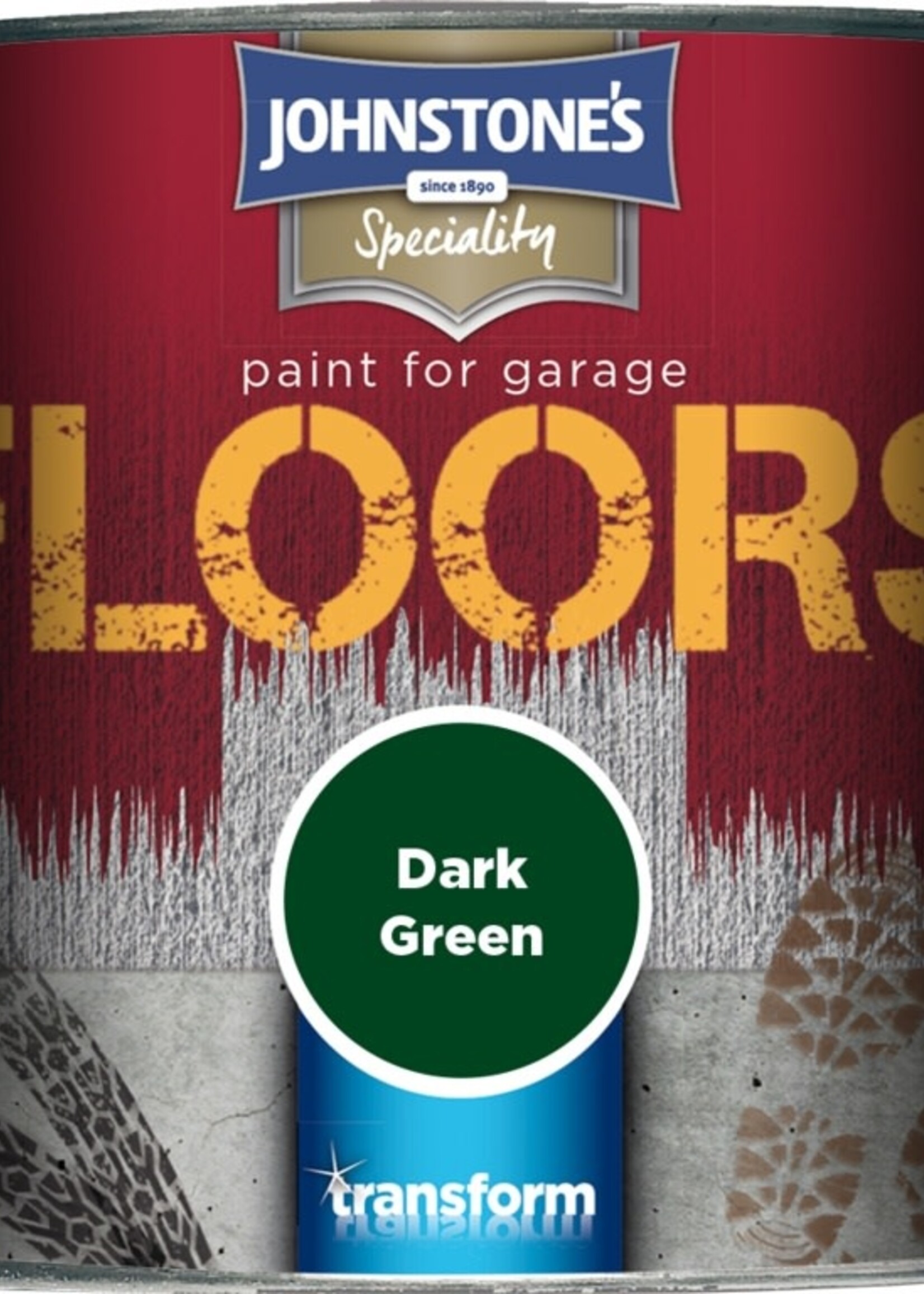 Johnstone's Garage floor Paint semi gloss 250ml Dark green