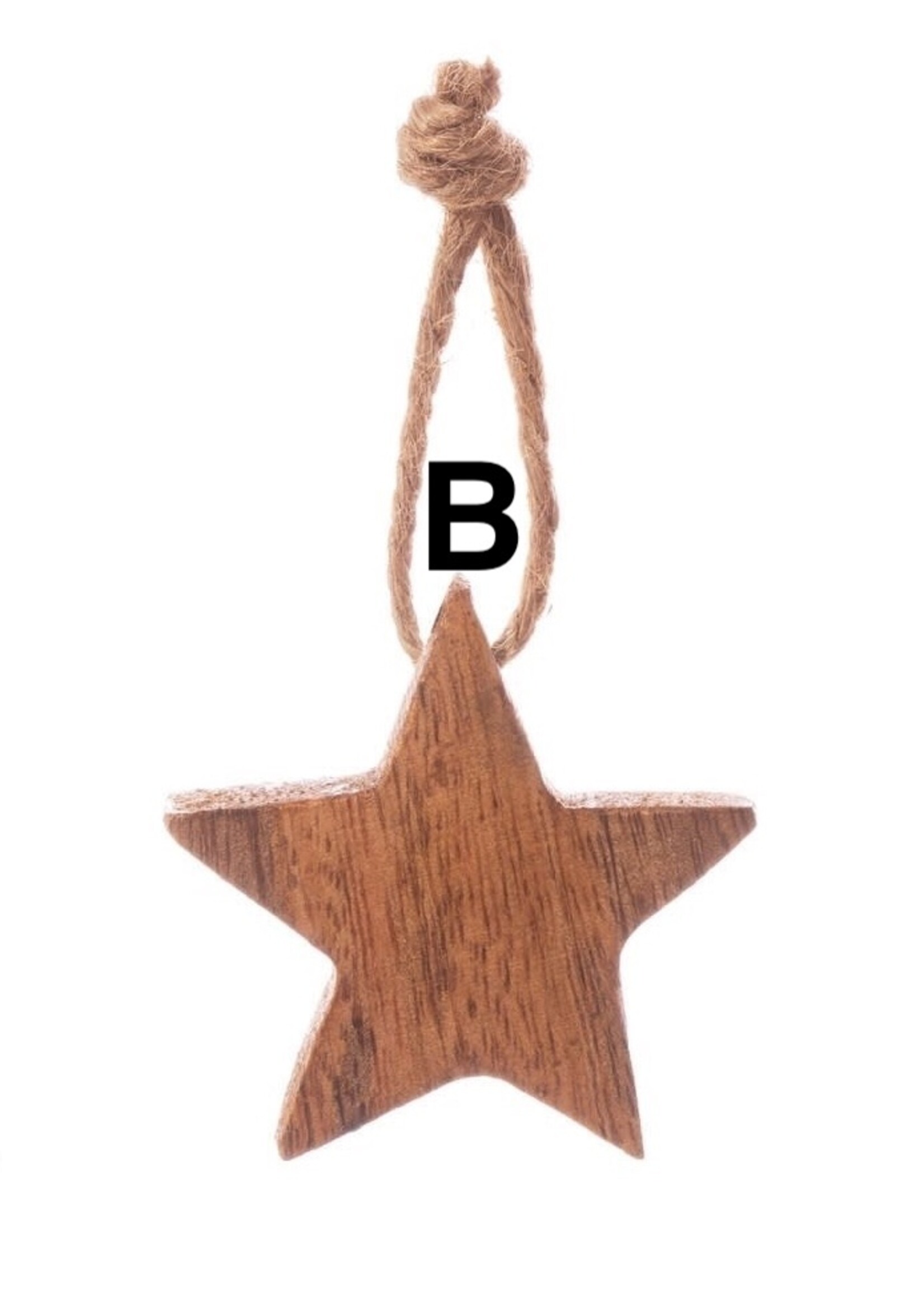 Mango Wood Hanging Stars