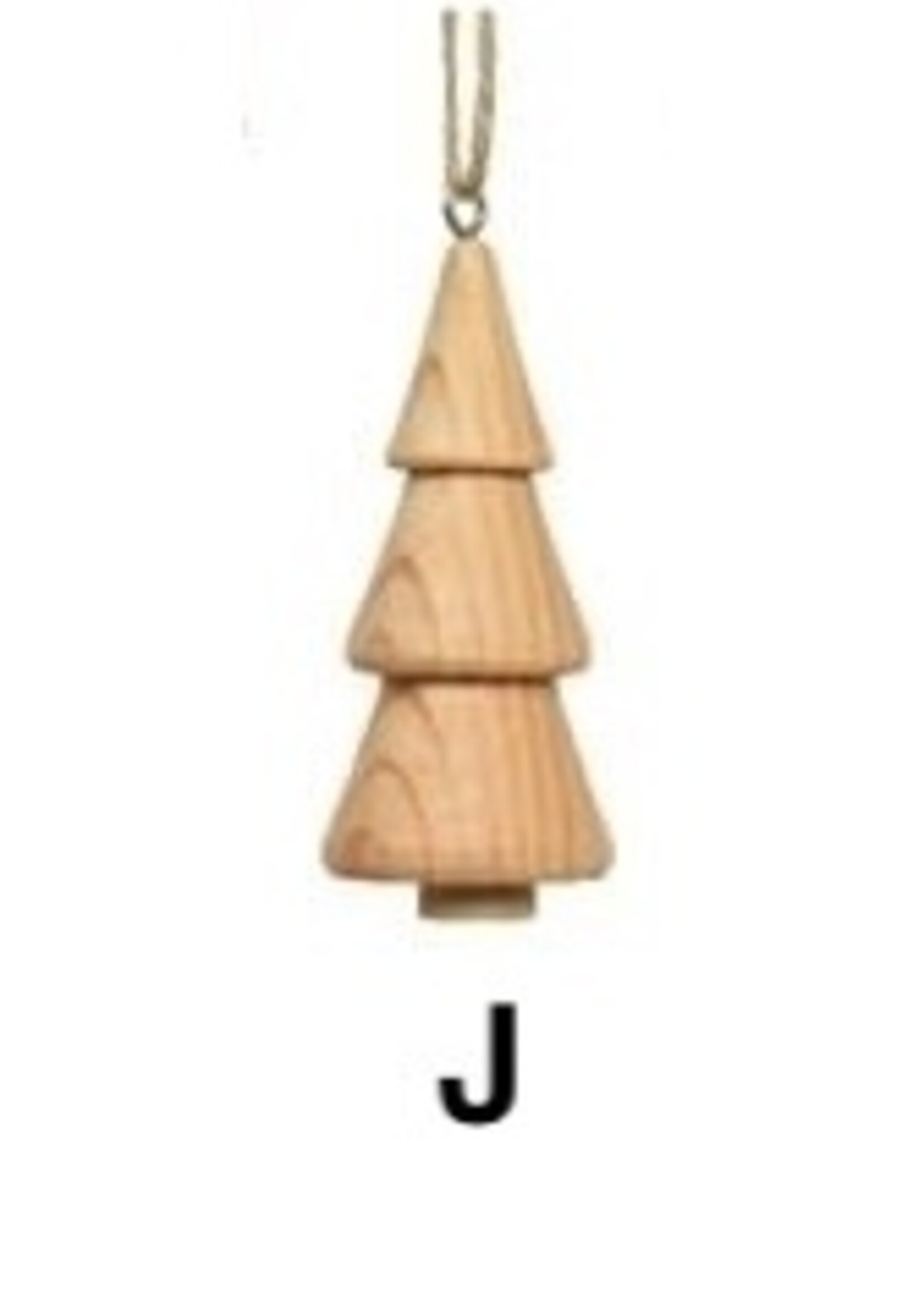 Decoris Natural Wooden Mini Tree Hanging Decoration