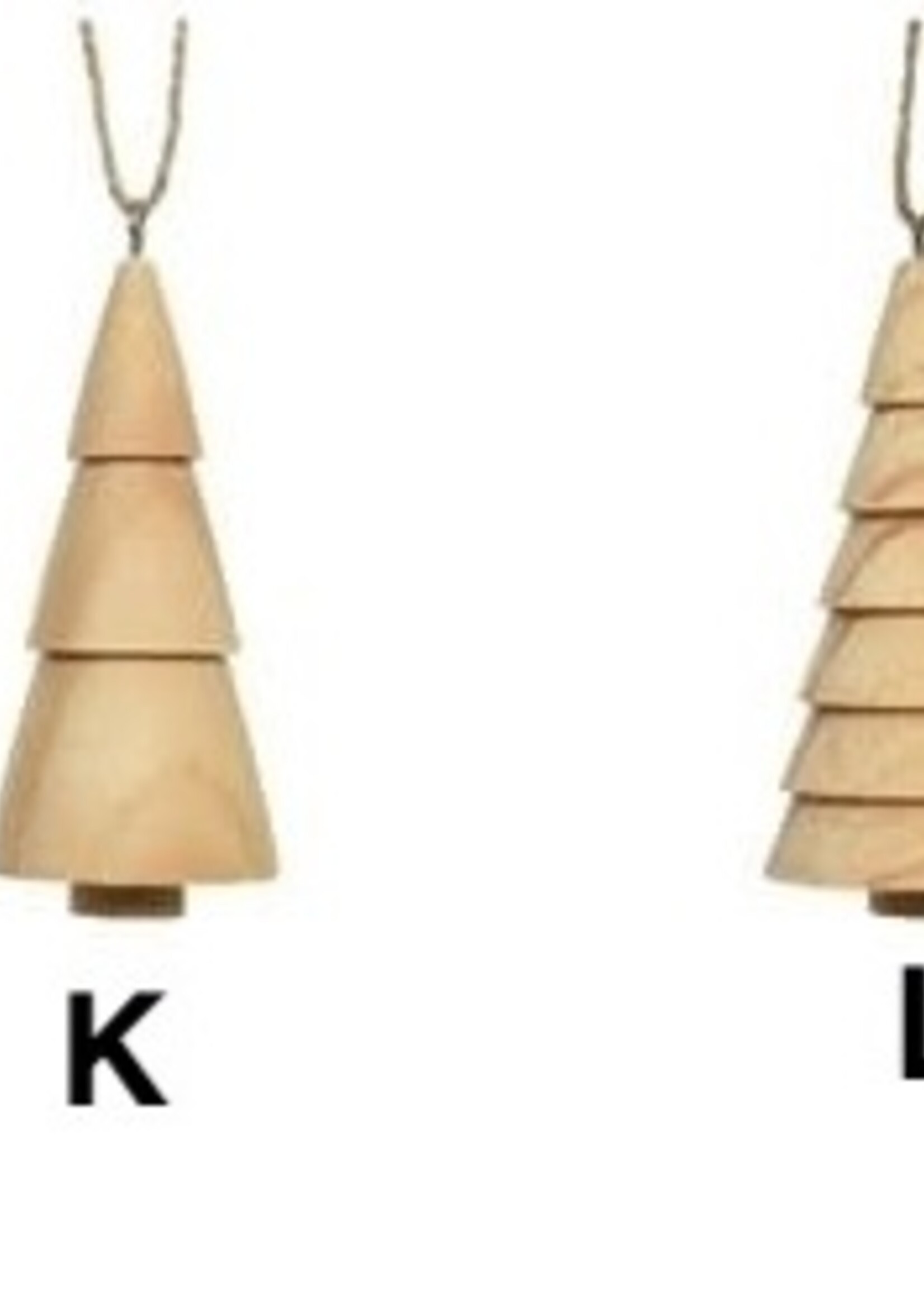 Decoris Natural Wooden Mini Tree Hanging Decoration