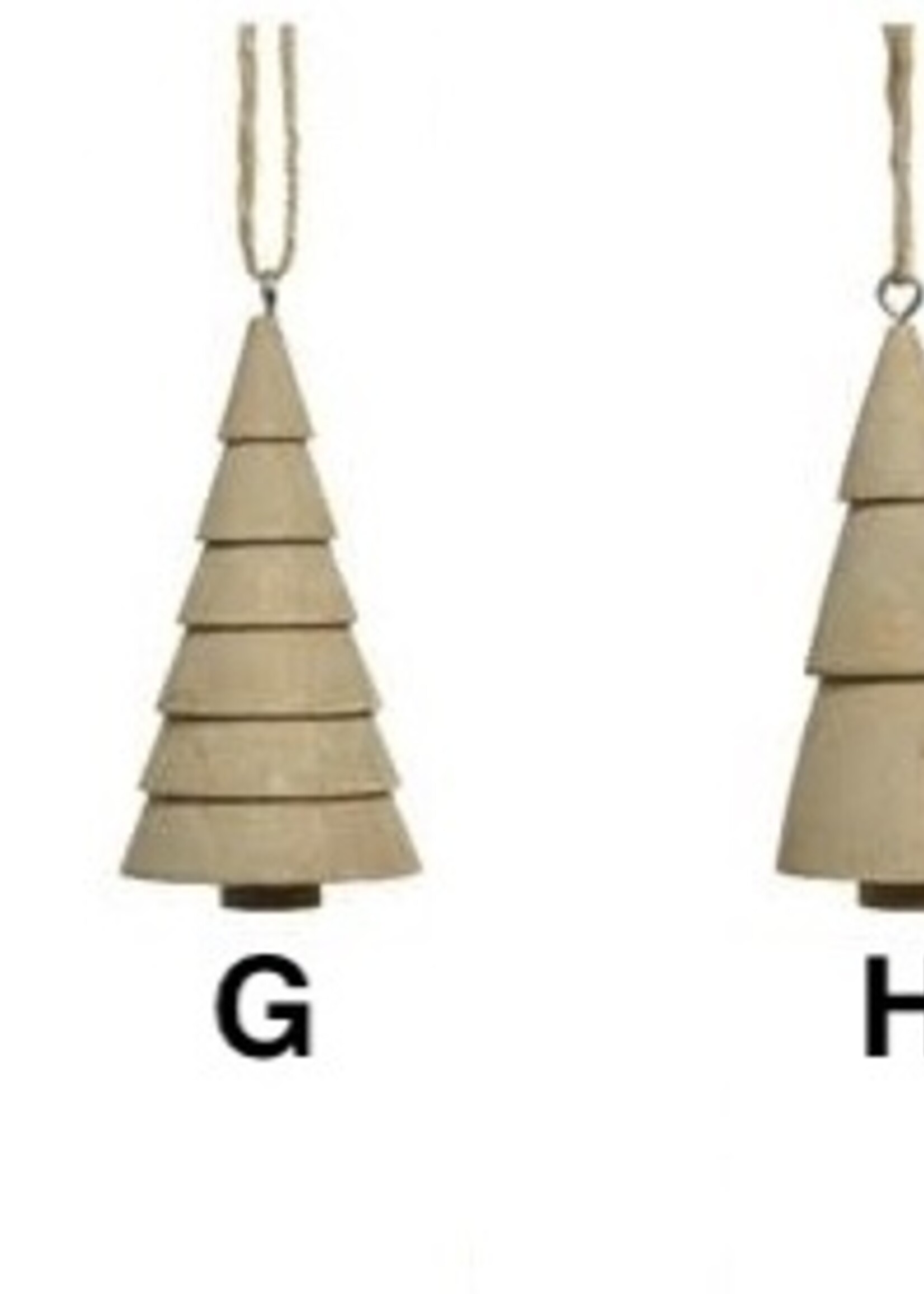 Decoris Natural Wooden Mini Tree Hanging Decoration