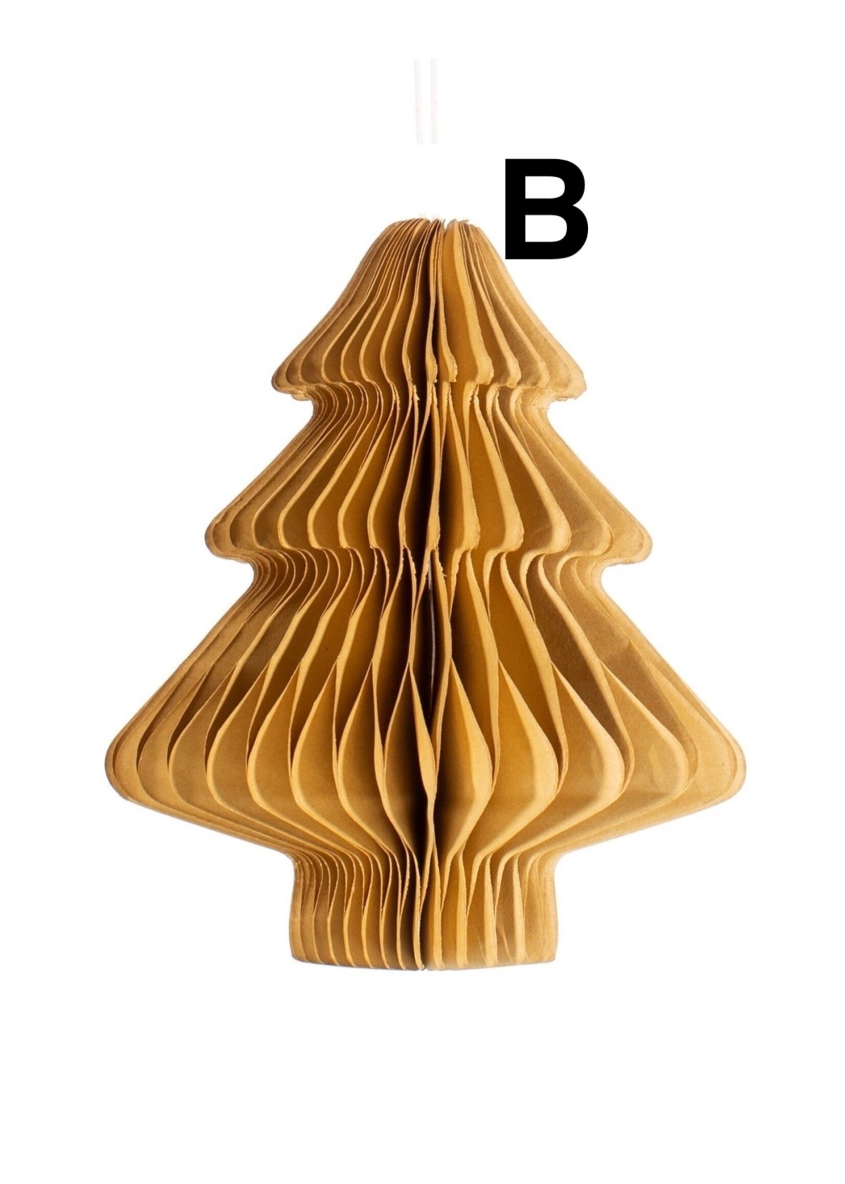 Sass & Belle Sass & Belle Kraft Tree or Diamond Paper Honeycomb Hanging Decoration (price is for one)