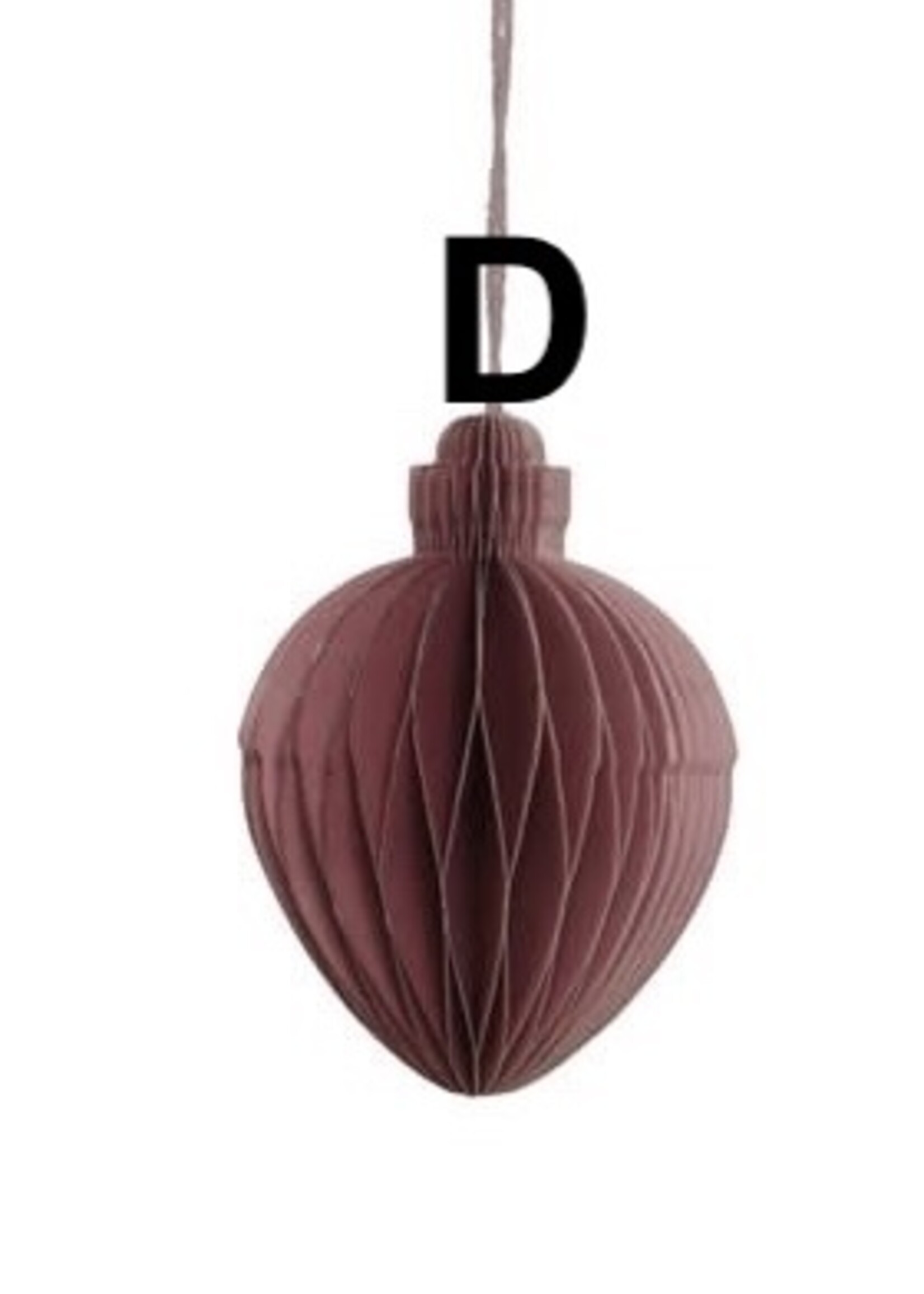 Decoris Paper Cone Hanging Baubles choice of 4 Assorted colours