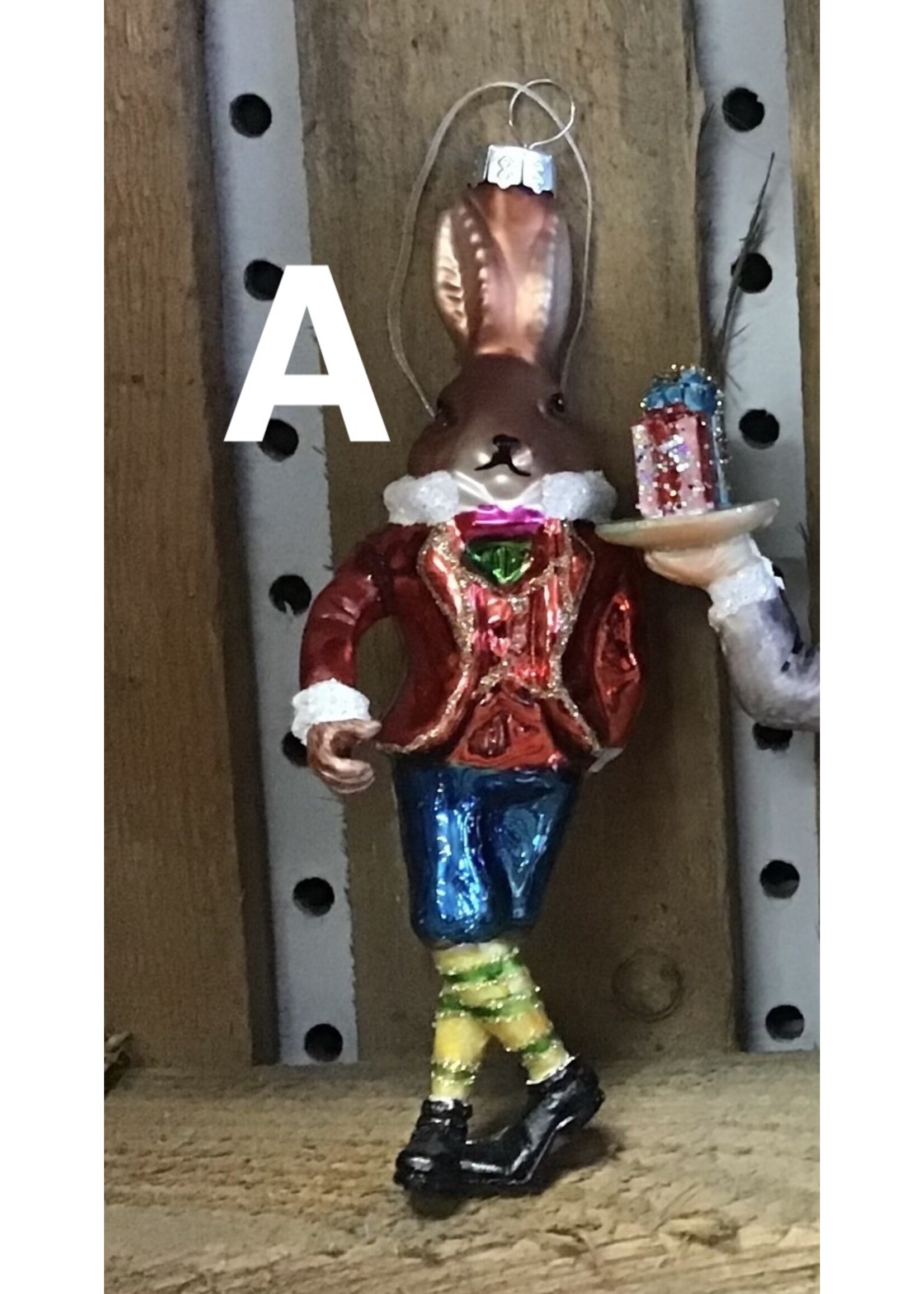 Decoris Monkey or Rabbit Bauble 3 Designs