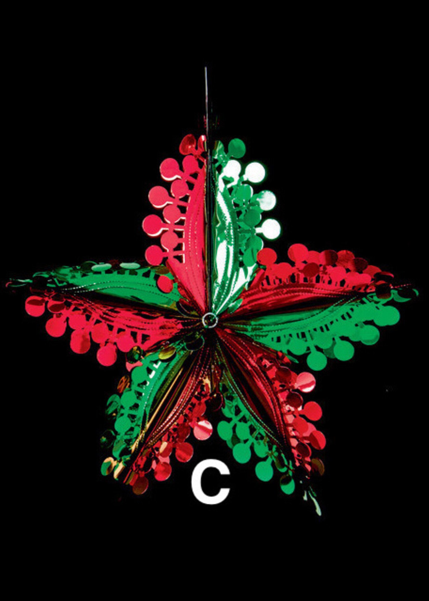 Premier Foil Decoration- Christmas Red & Green 60cm (3 styles) price for one