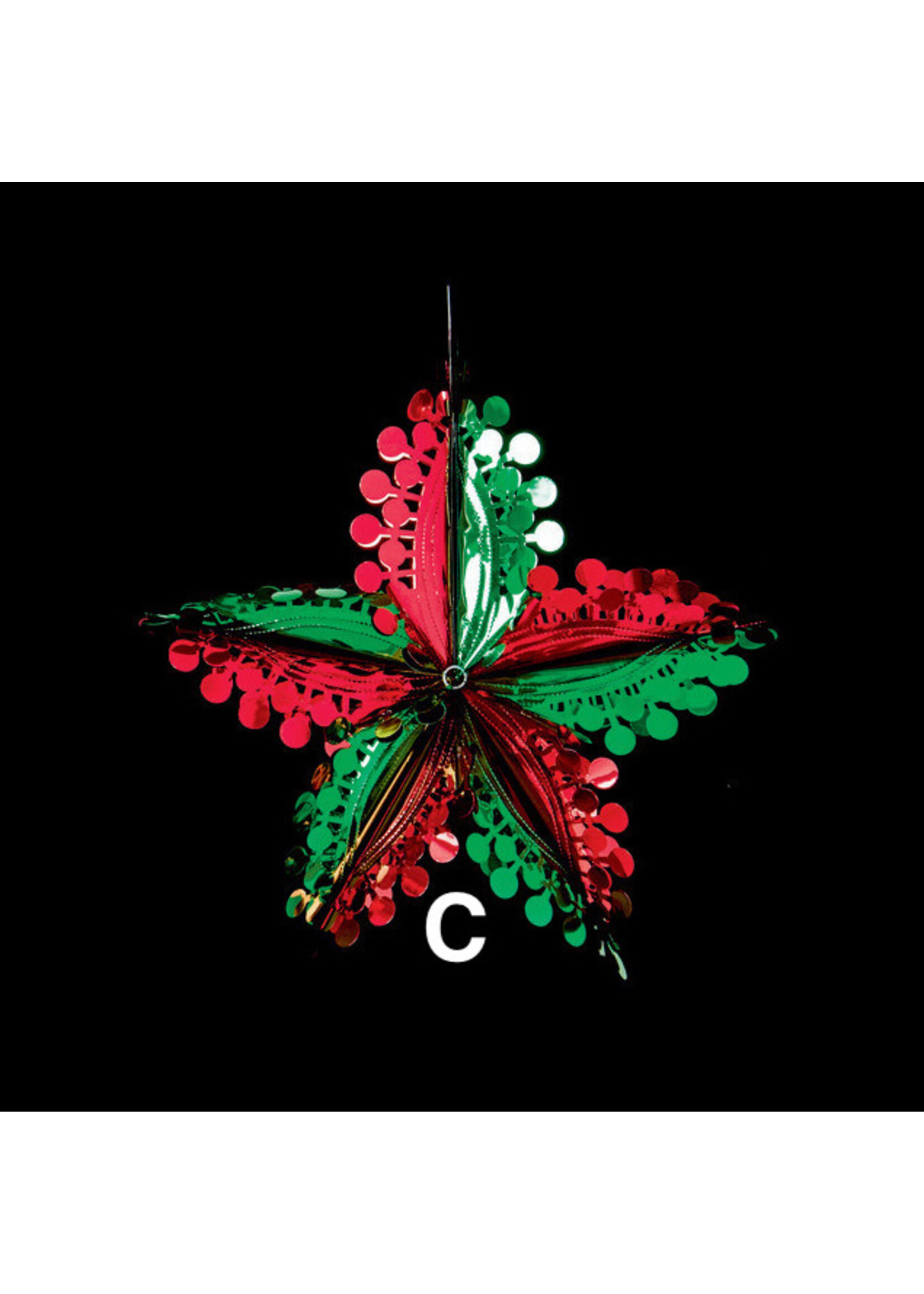 Premier Foil Decoration- Christmas Red & Green 60cm (3 styles) price for one