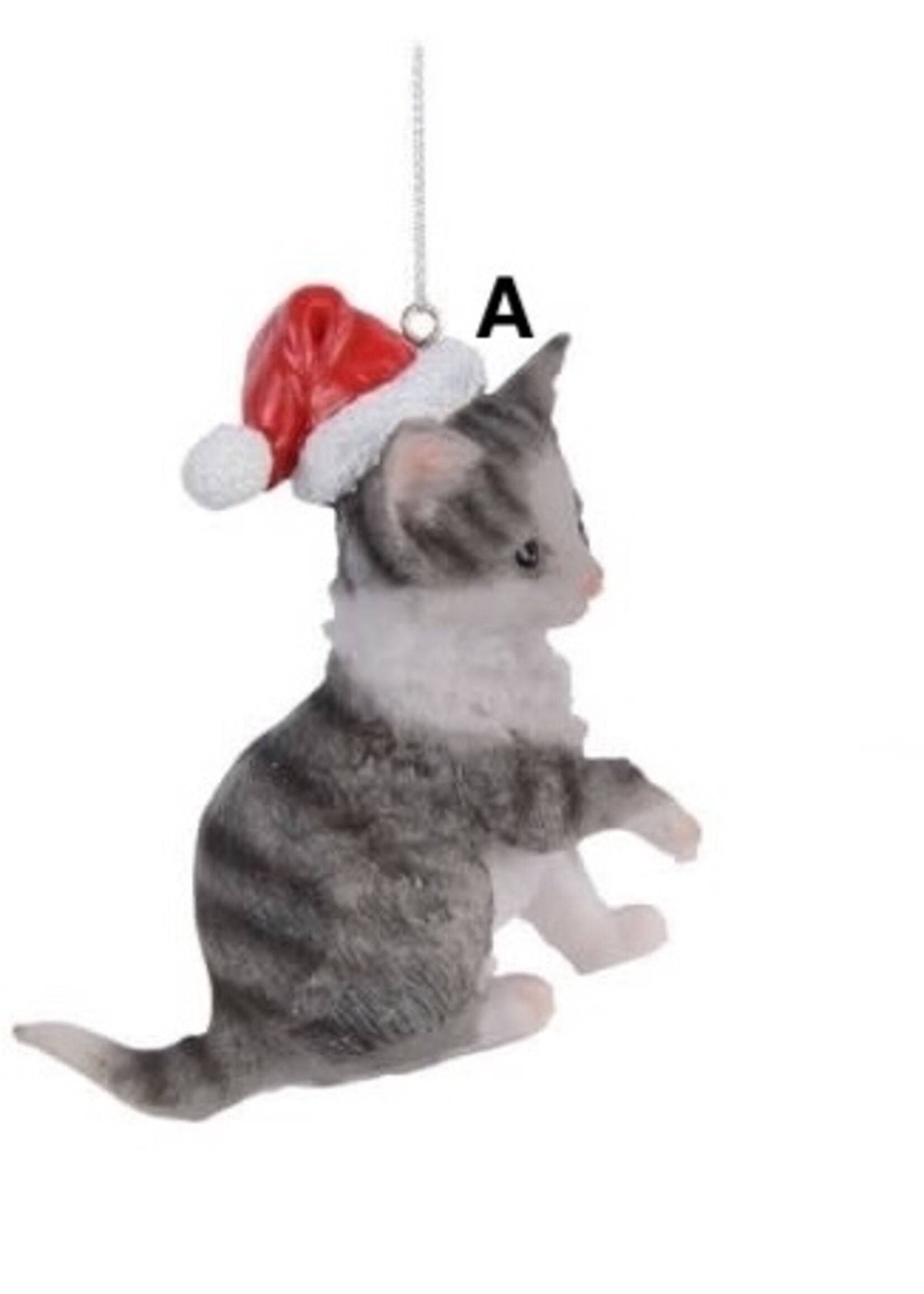 Kaemingk Cat Hanging - choice of ginger/white or black/white