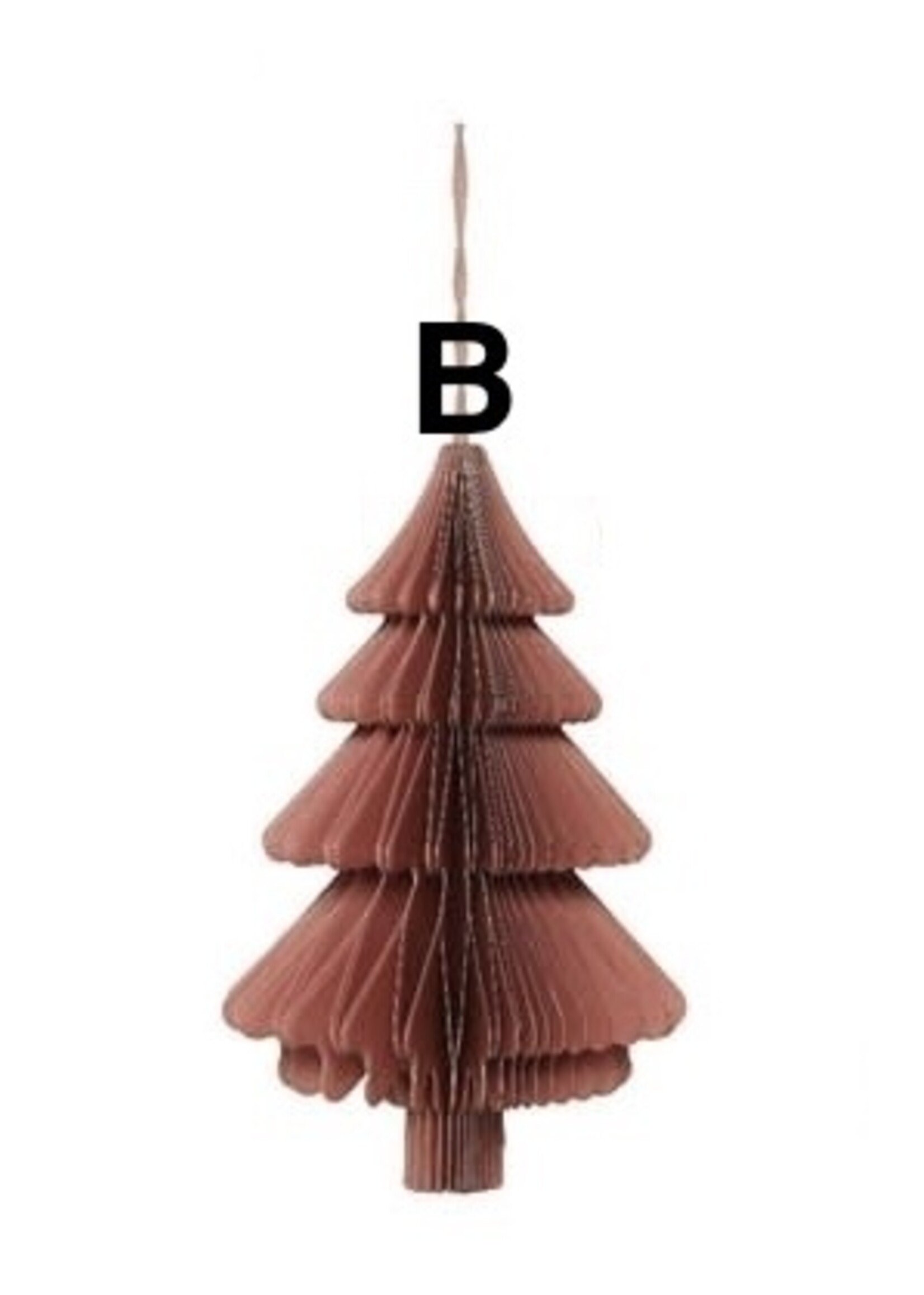 Decoris Honeycomb Paper Christmas Tree 15cm (4 Colours, price is for one)