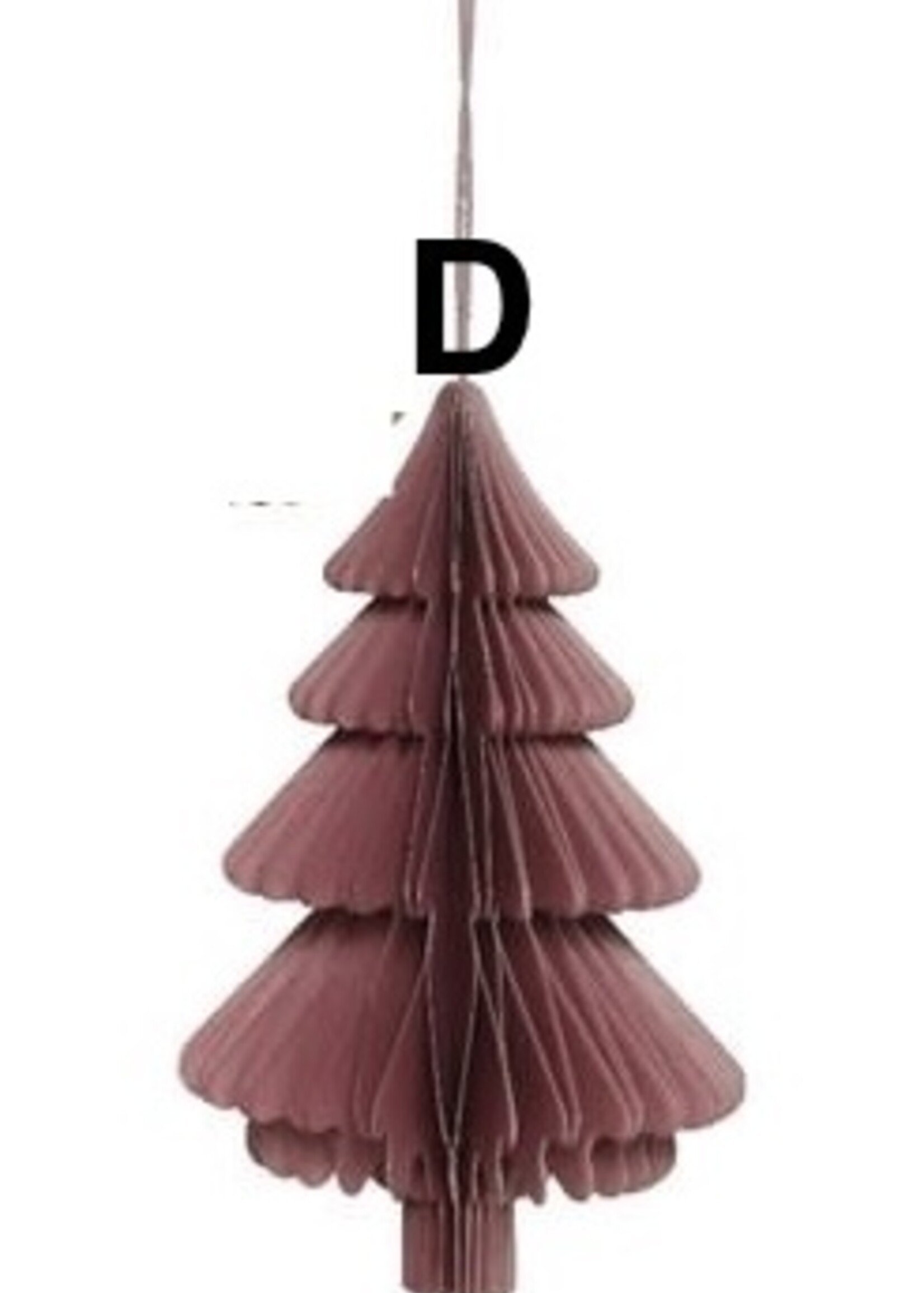 Decoris Honeycomb Paper Christmas Tree 15cm (4 Colours, price is for one)