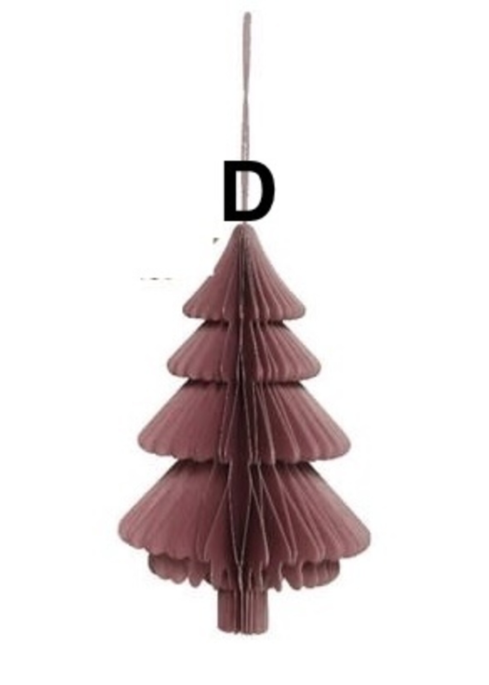 Decoris Honeycomb Paper Christmas Tree 15cm (4 Colours, price is for one)
