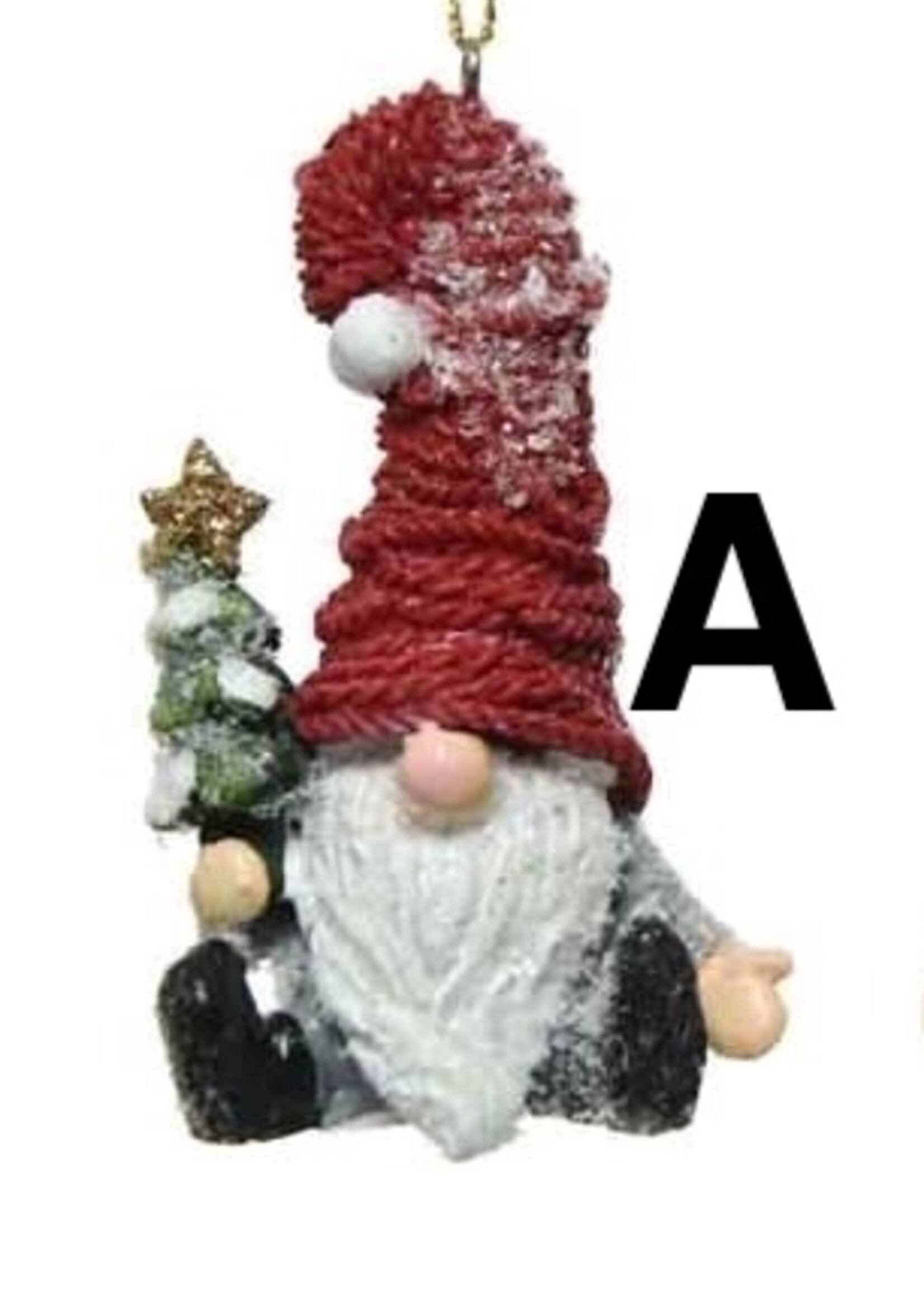 Decoris Santa Gnome Bauble 2 Assorted