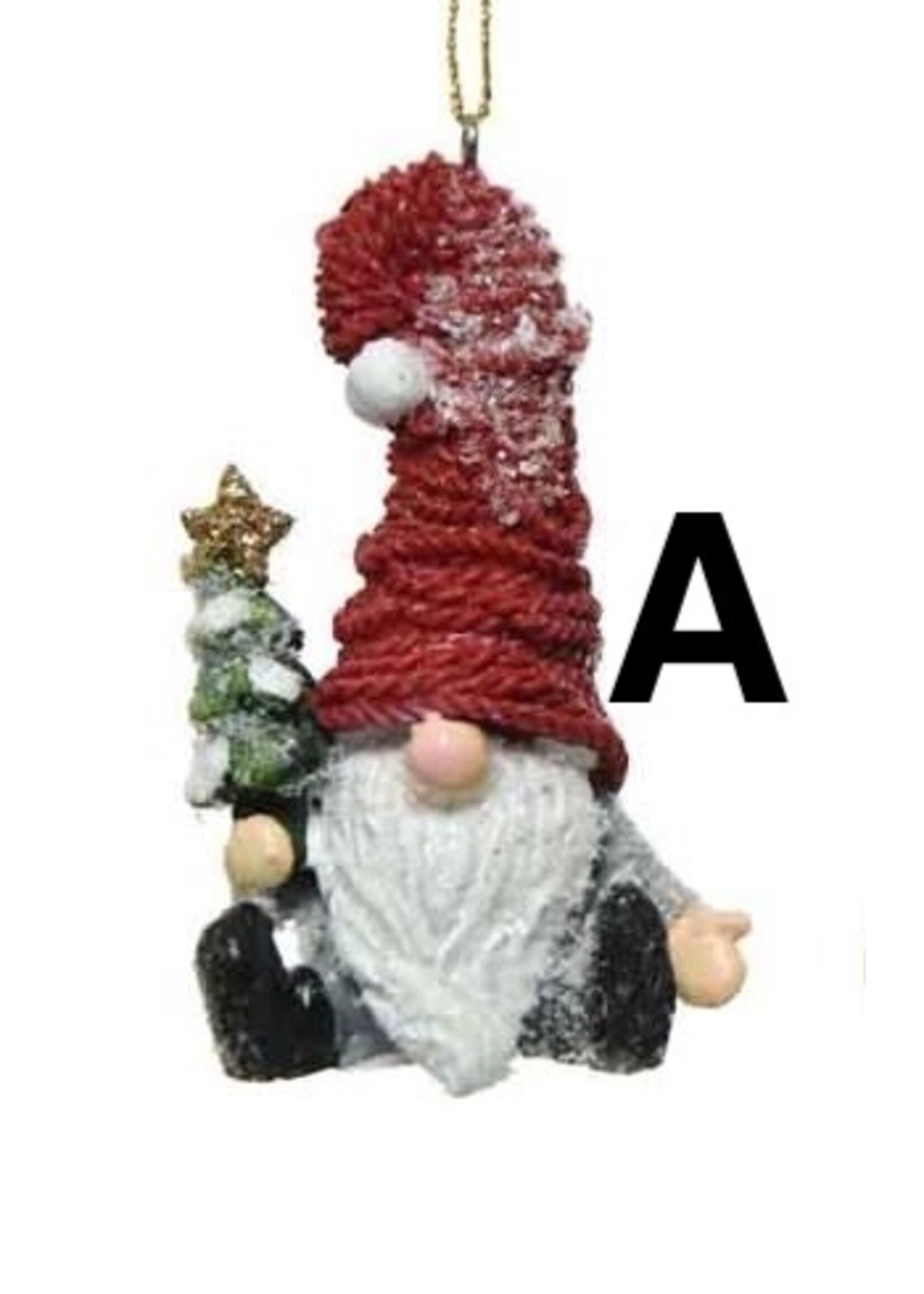 Decoris Santa Gnome Bauble 2 Assorted