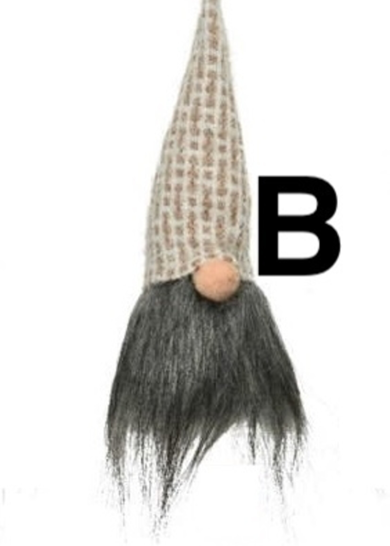 Decoris Hanging Grey Gnome - three designs price is for one approx 23cm  x 6cm