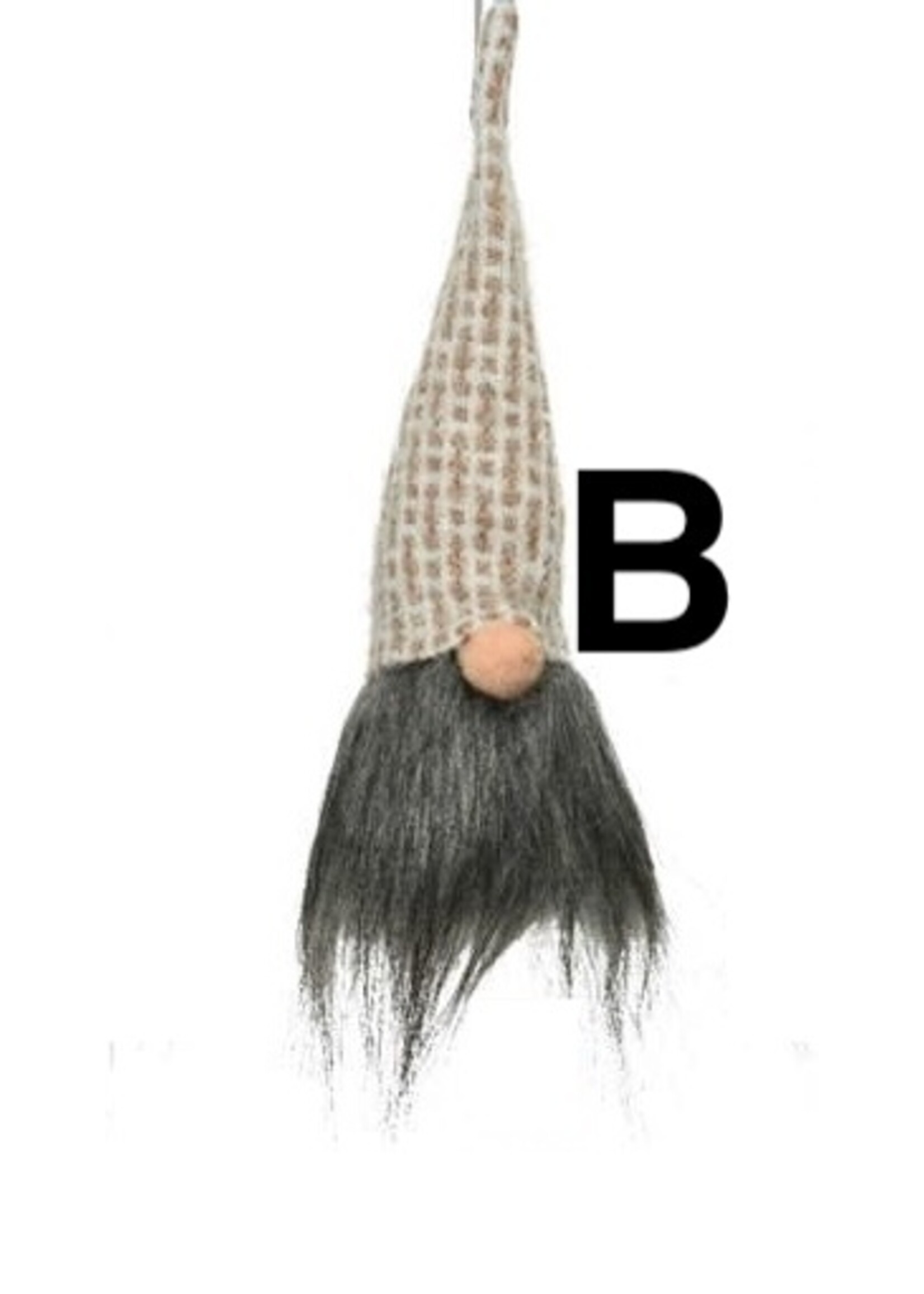 Decoris Hanging Grey Gnome - three designs price is for one approx 23cm  x 6cm