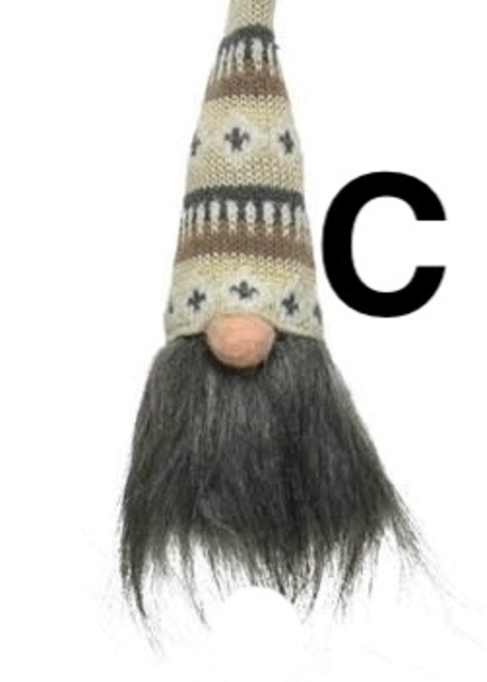 Decoris Hanging Grey Gnome - three designs price is for one approx 23cm  x 6cm